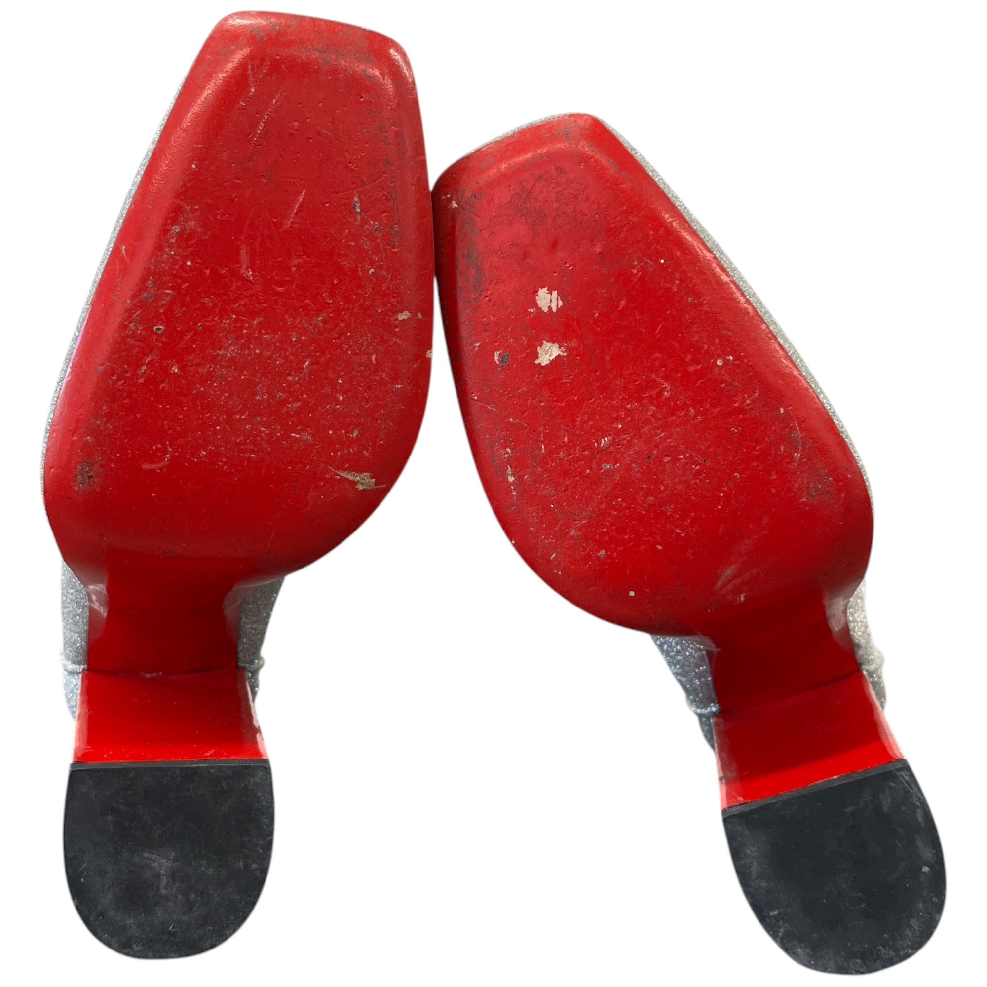 Women's Glitter Platfrom Boots Silver Size EU 40 / UK 7