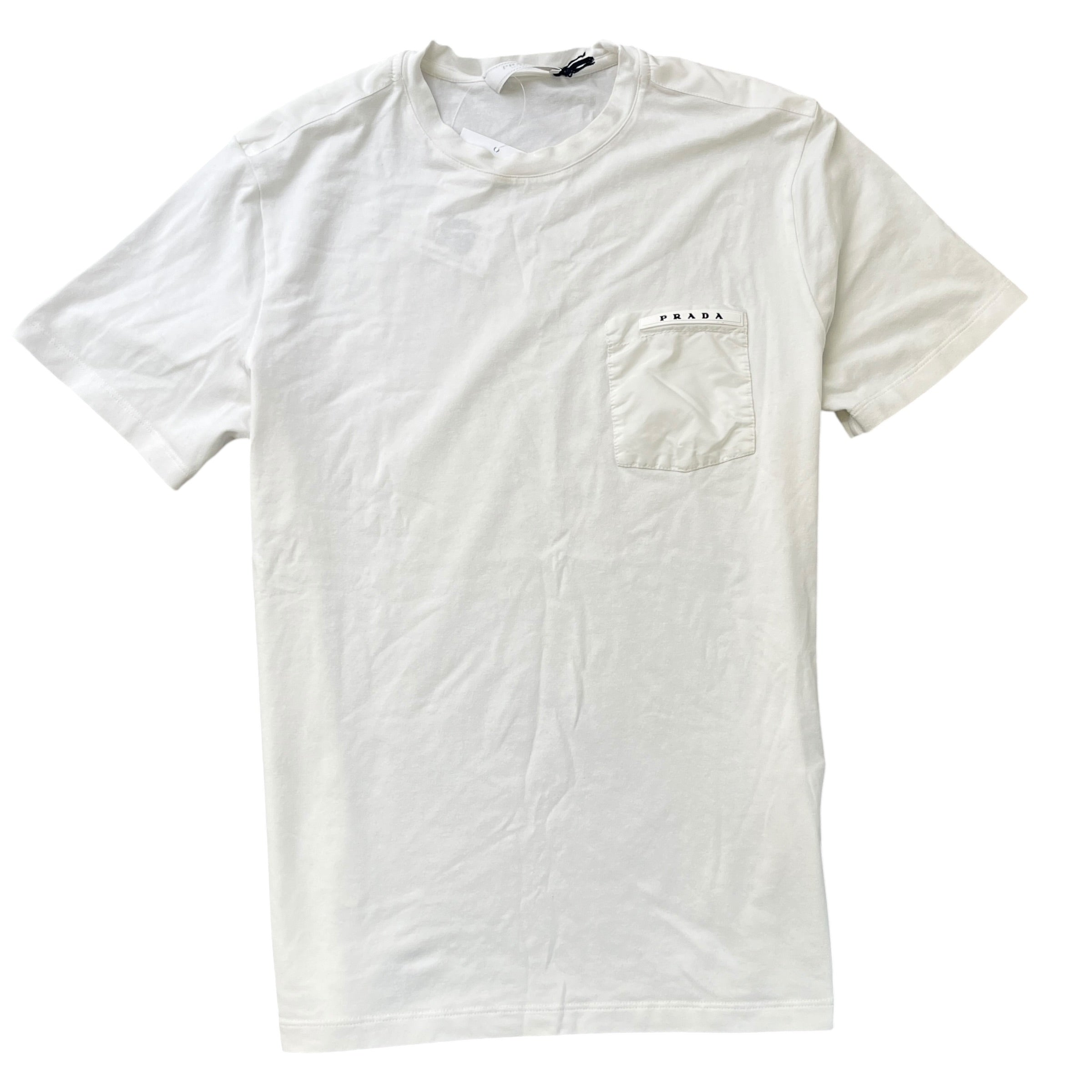 Men's Tab Logo T-Shirt White Size XS