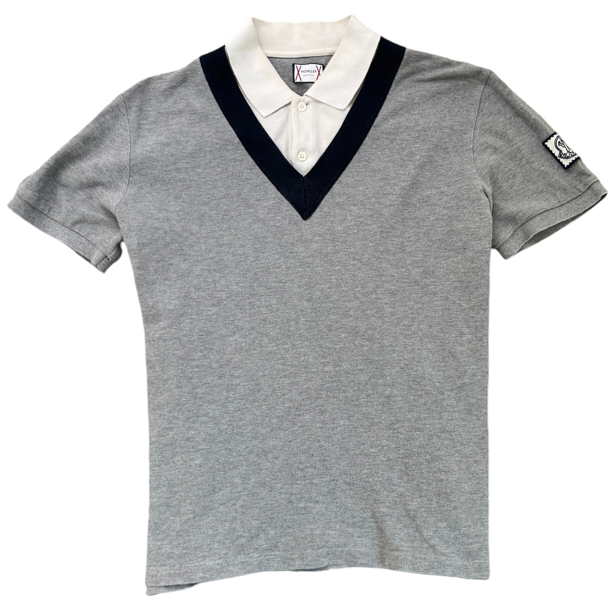 Men's Gamme Bleu Maglia Polo Shirt Grey Size M
