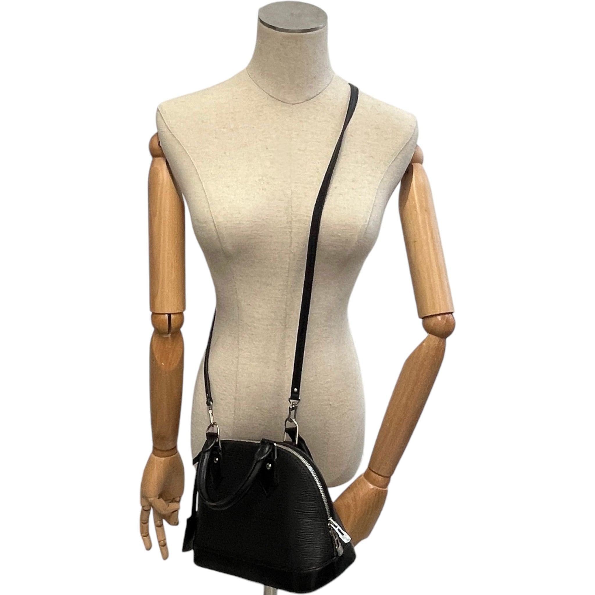 Women's Alma Bb Epi Handbag Black