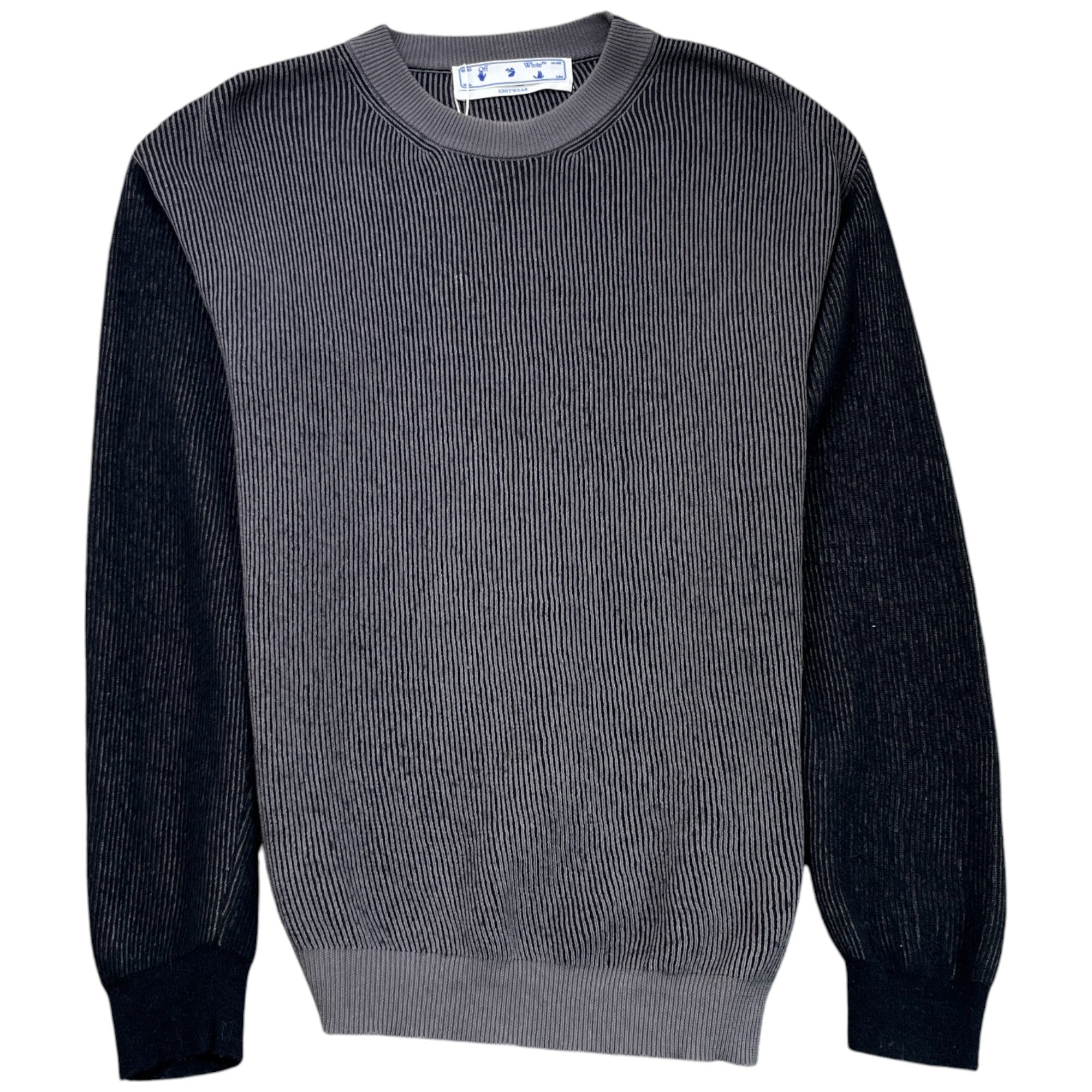 Men's Arrow Logo Knit Jumper Grey Size XL