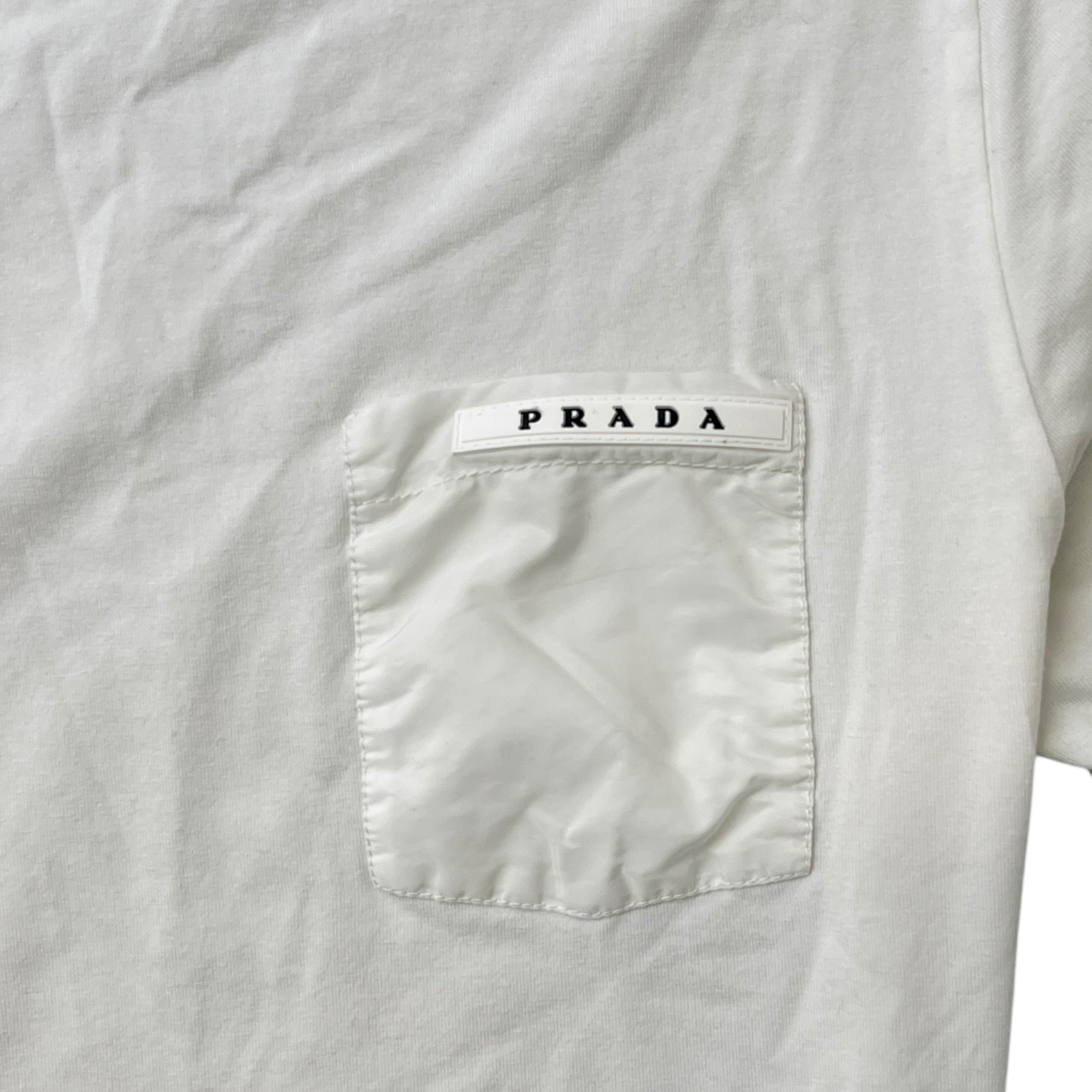 Men's Tab Logo T-Shirt White Size XS