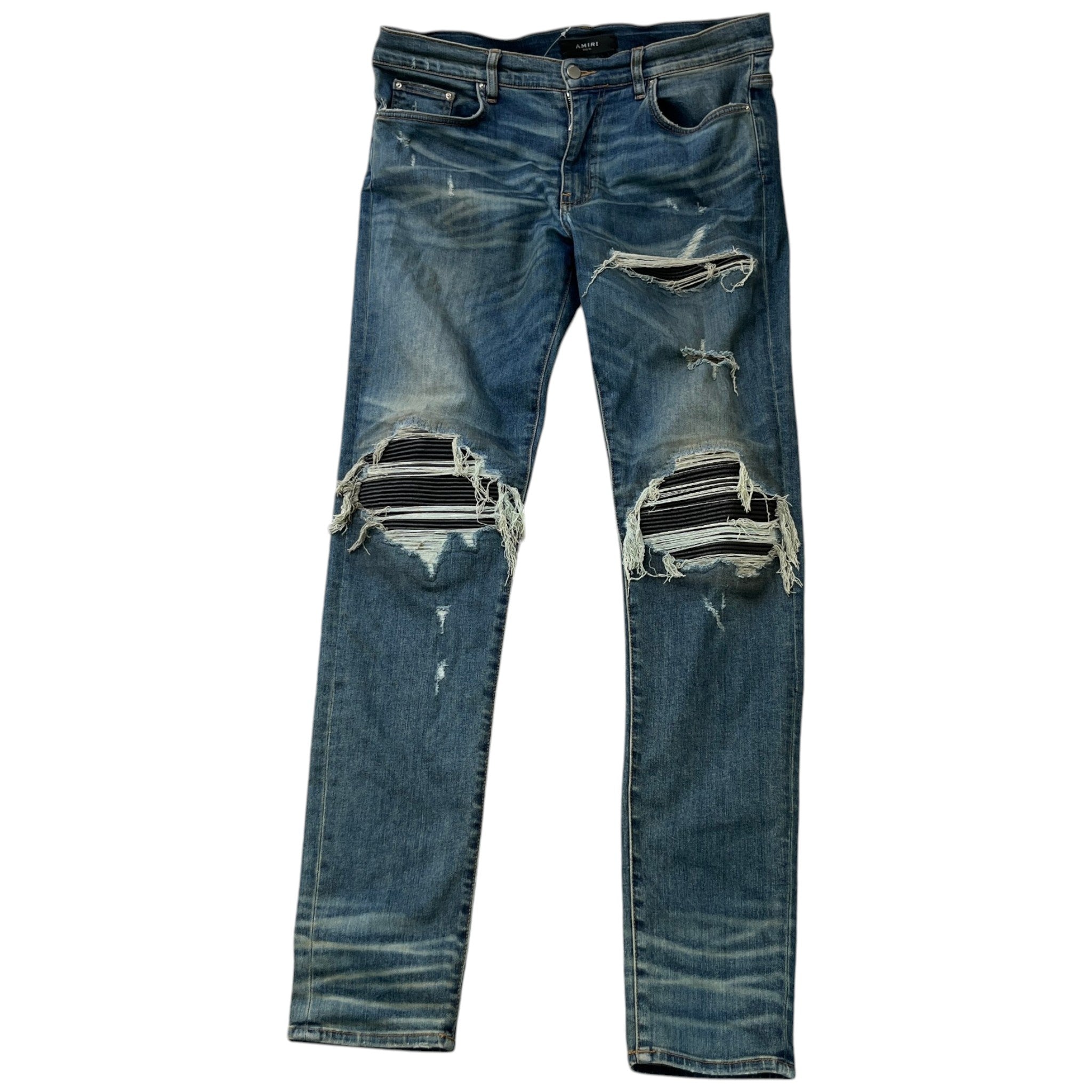 Men's Distressed Mx1 Jeans Navy Size Waist 36"