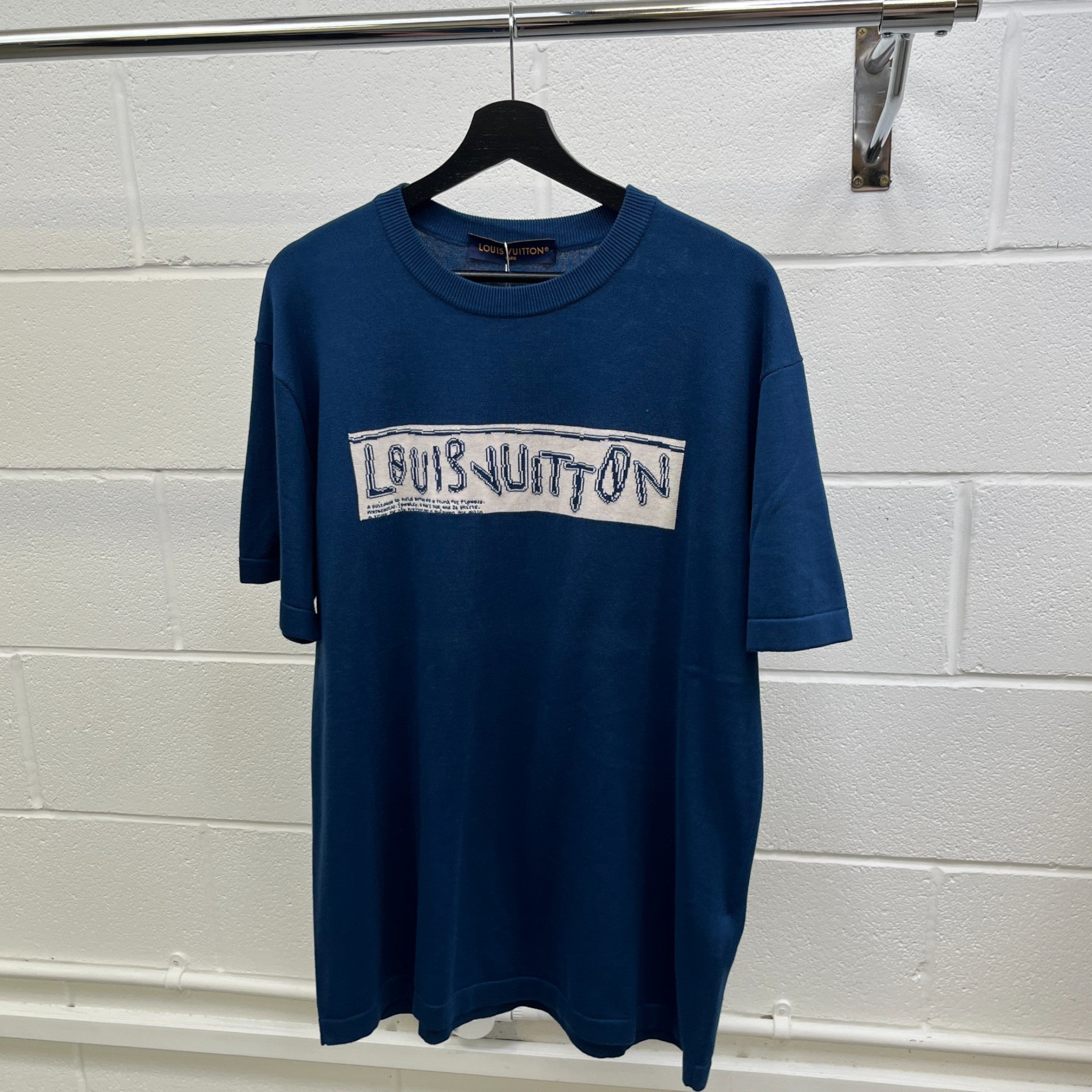 Men's 2024 Signature Logo T-Shirt Blue Size L