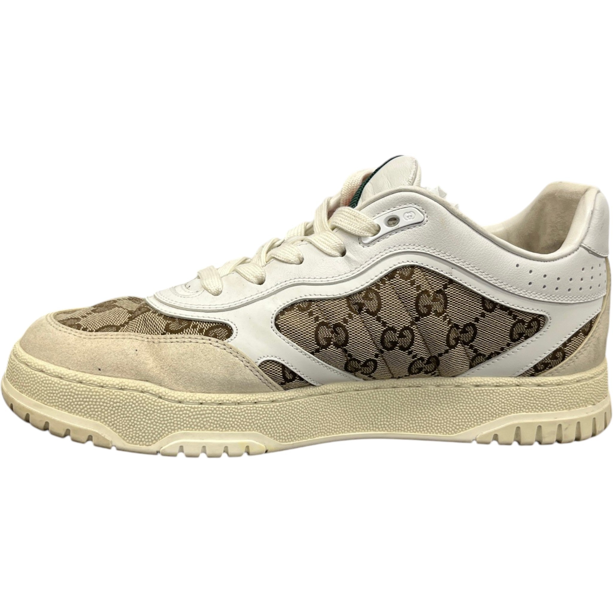Men's Original Gg Re-Web Low Trainers Beige Size EU 42 / UK 8