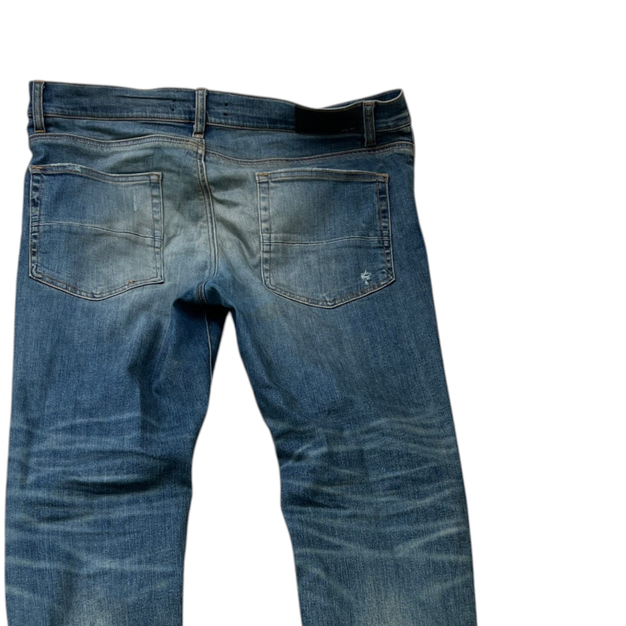 Men's Distressed Mx1 Jeans Navy Size Waist 36"
