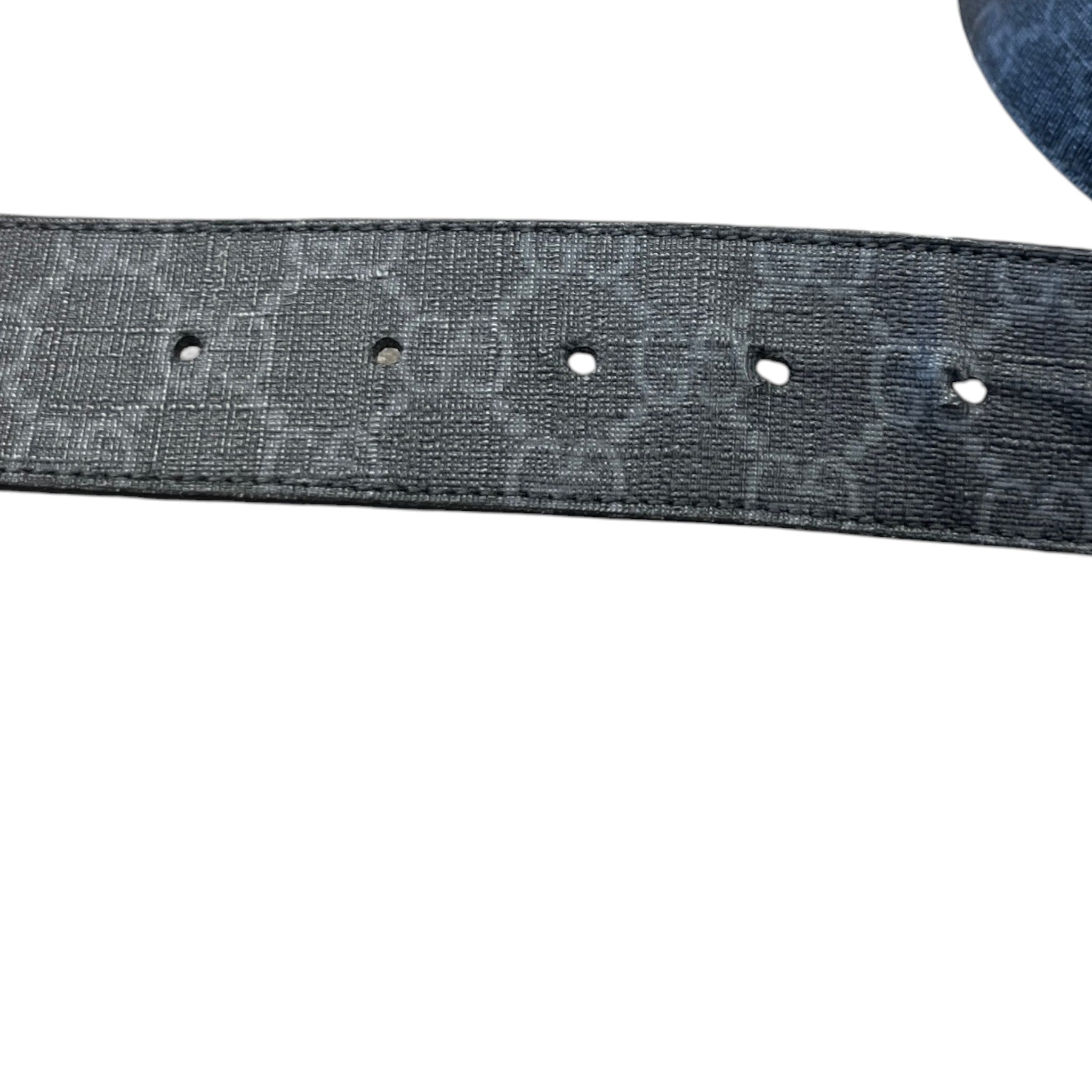Men's Interlocking Gg Supreme Belt Black Size Waist 40"