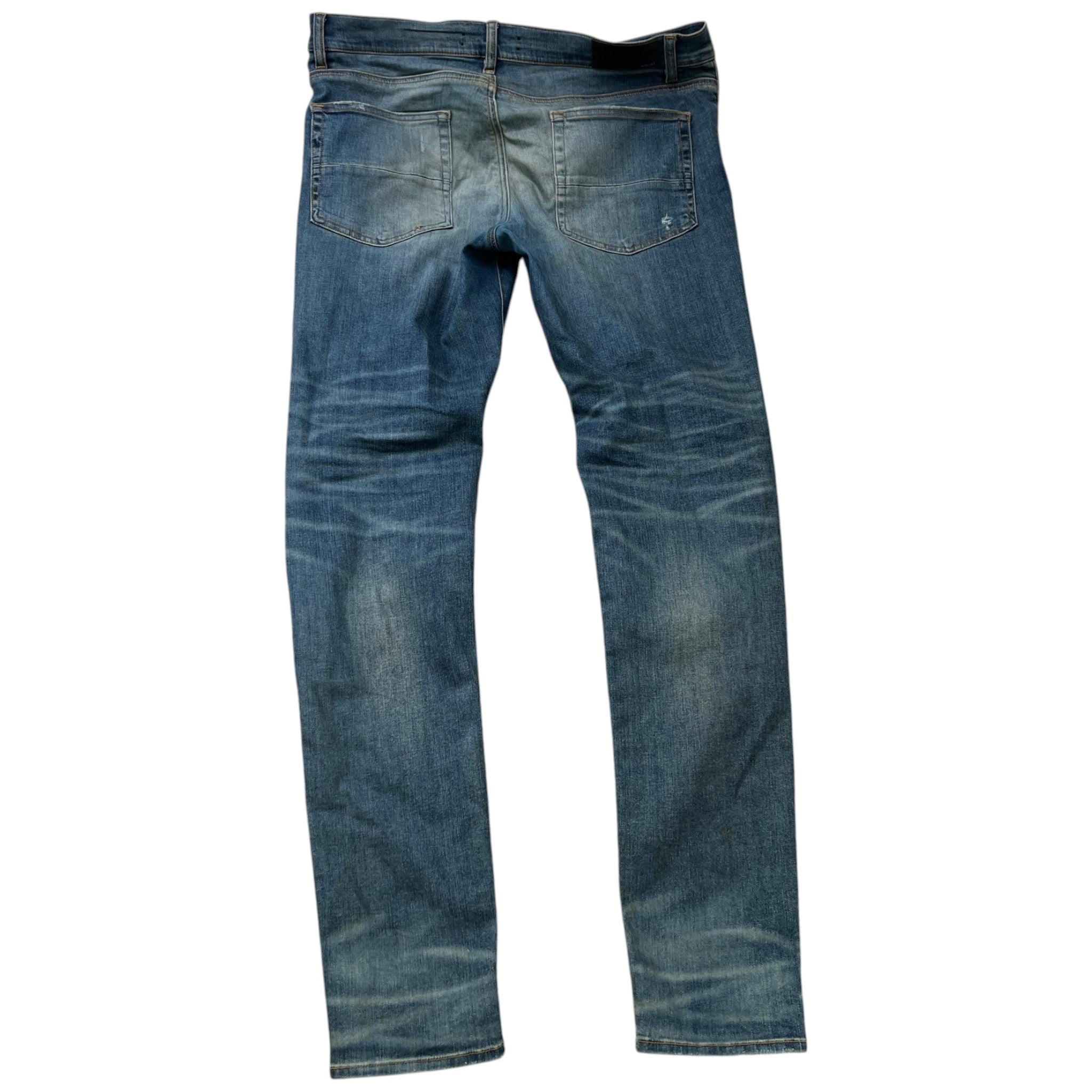 Men's Distressed Mx1 Jeans Navy Size Waist 36"