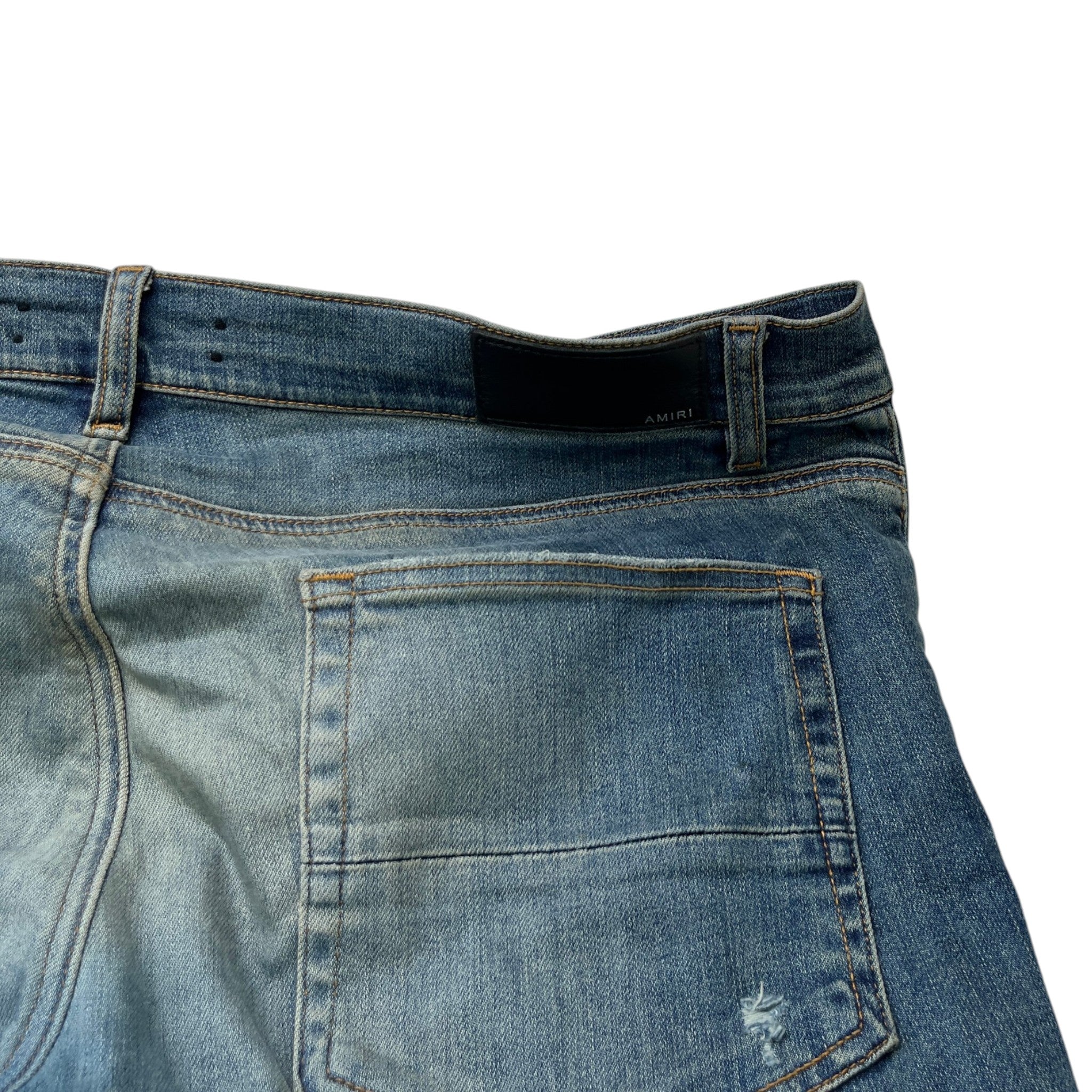 Men's Distressed Mx1 Jeans Navy Size Waist 36"