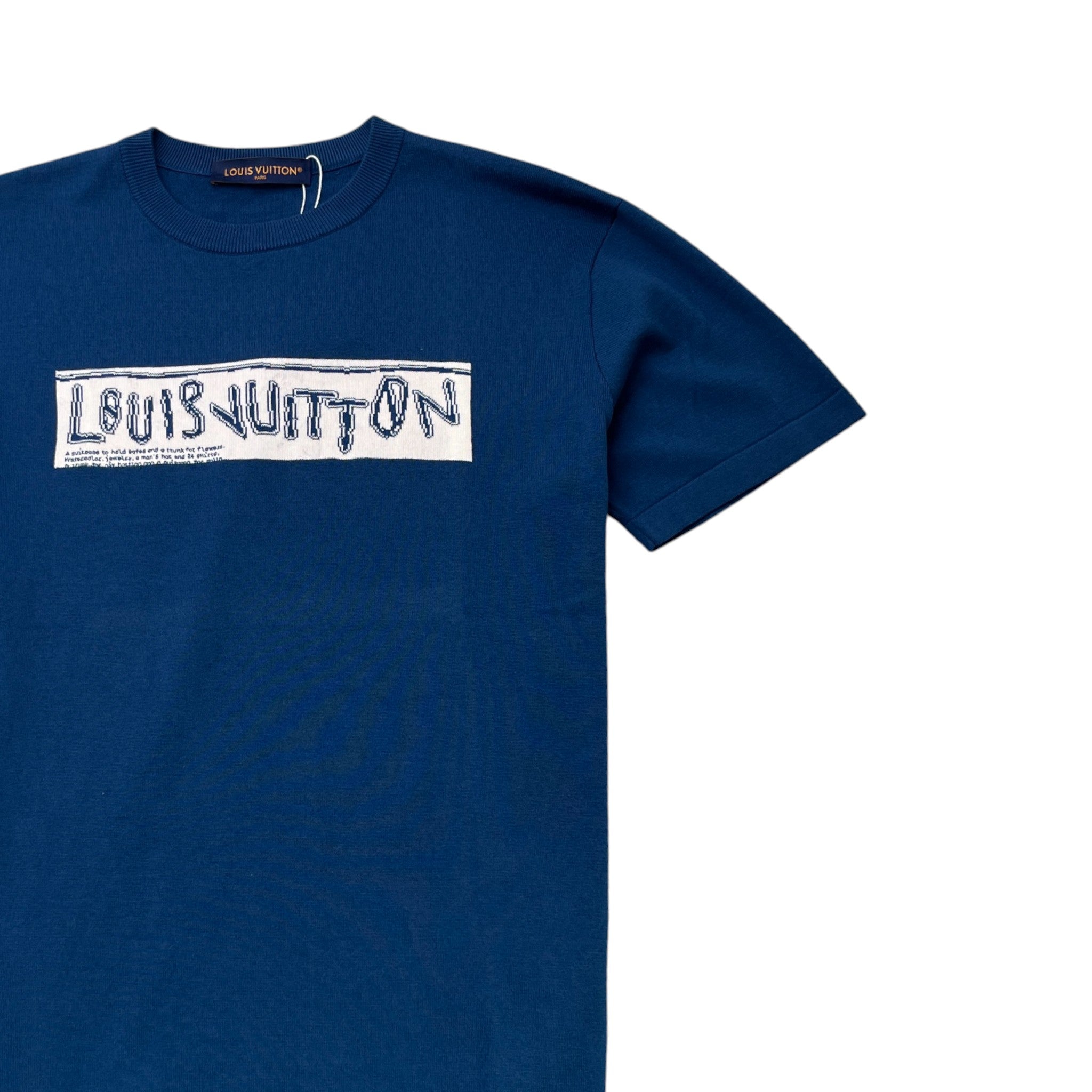 Men's 2024 Signature Logo T-Shirt Blue Size L