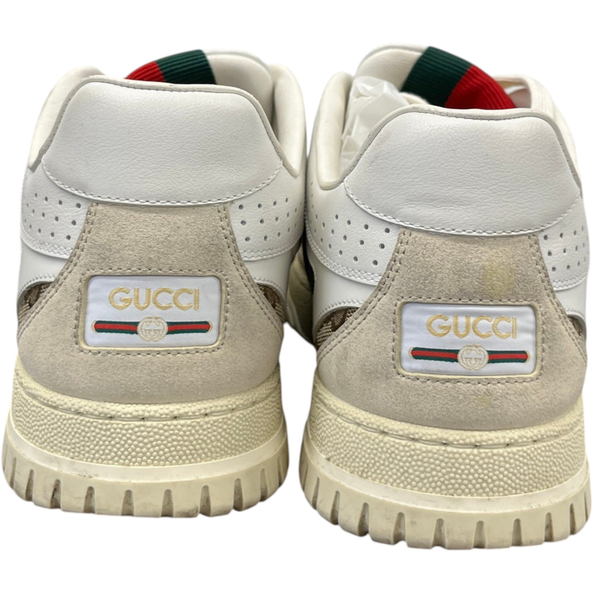 Men's Original Gg Re-Web Low Trainers Beige Size EU 42 / UK 8