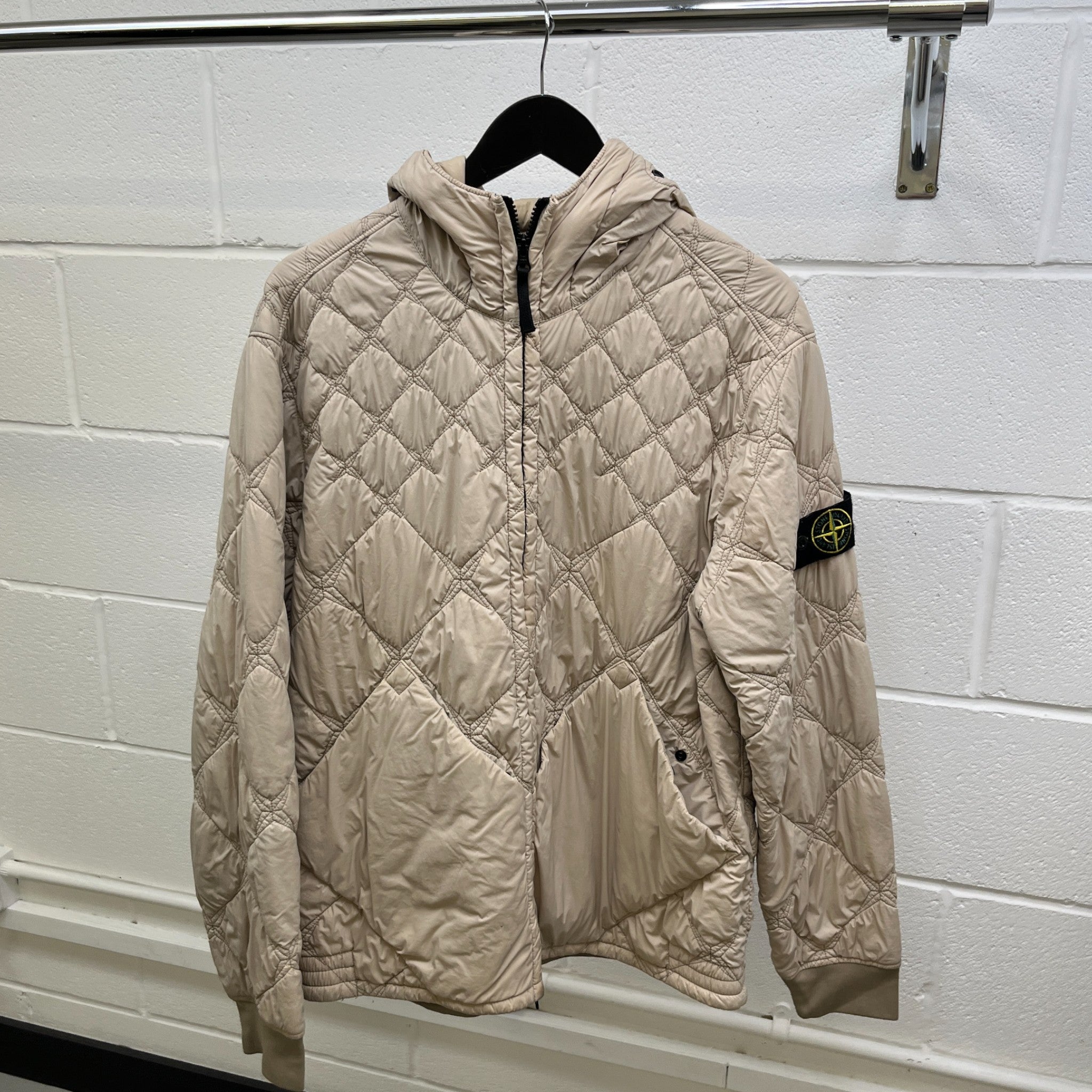 Men's Skin Touch Nylon Stella Jacket Cream Size L