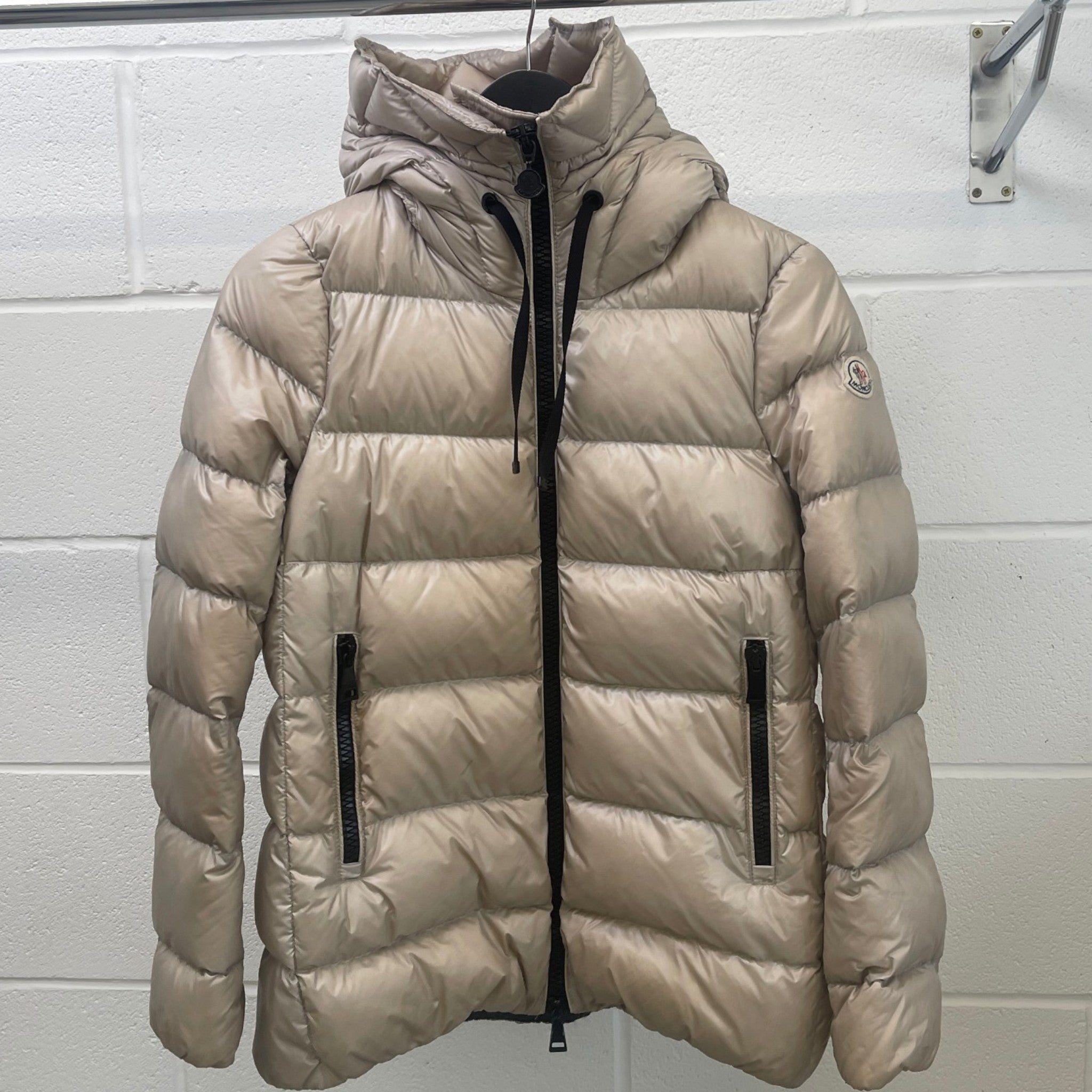 Women's Serinde Down Jacket Beige Size 1 / UK 10