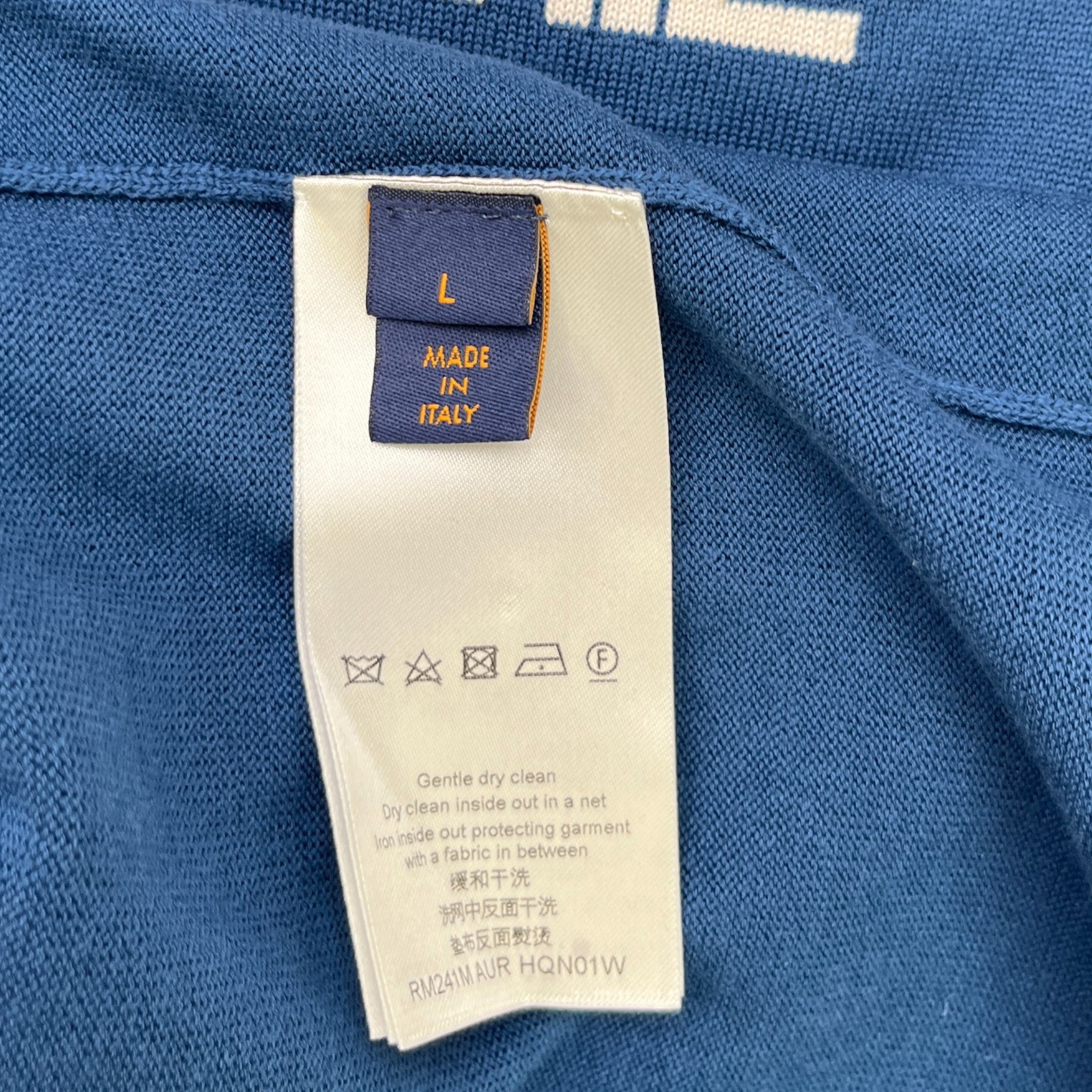 Men's 2024 Signature Logo T-Shirt Blue Size L