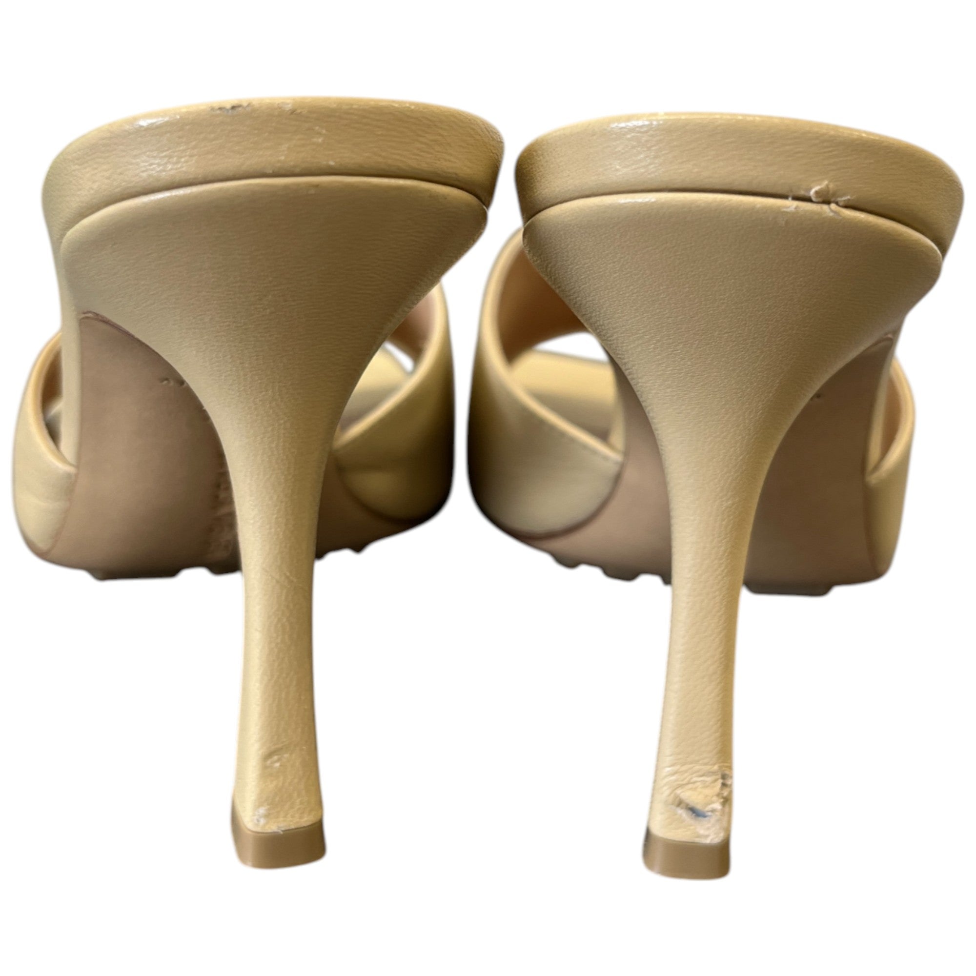 Women's Stretch Mule Heels Nude Size EU 37.5 / UK 4.5