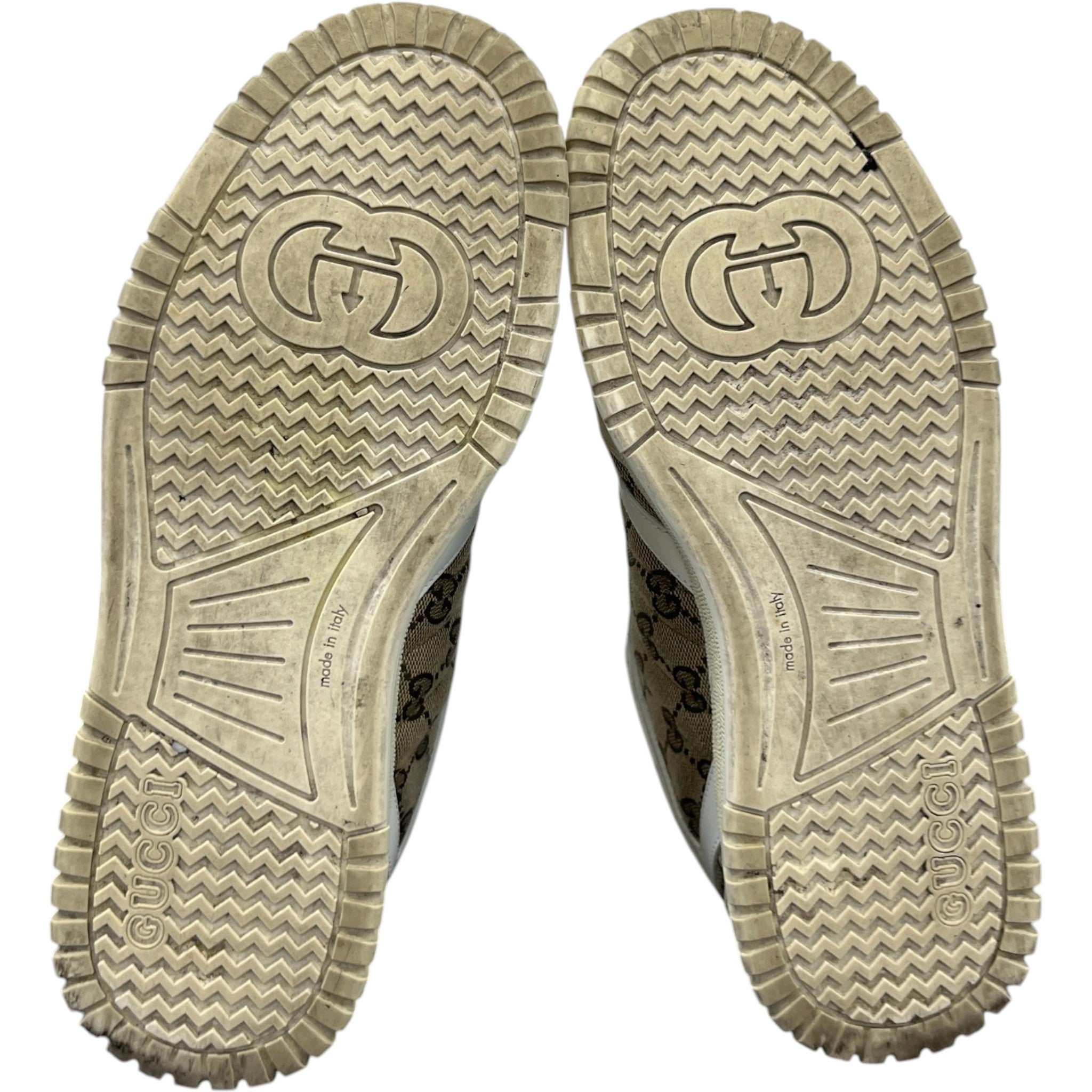Men's Original Gg Re-Web Low Trainers Beige Size EU 42 / UK 8