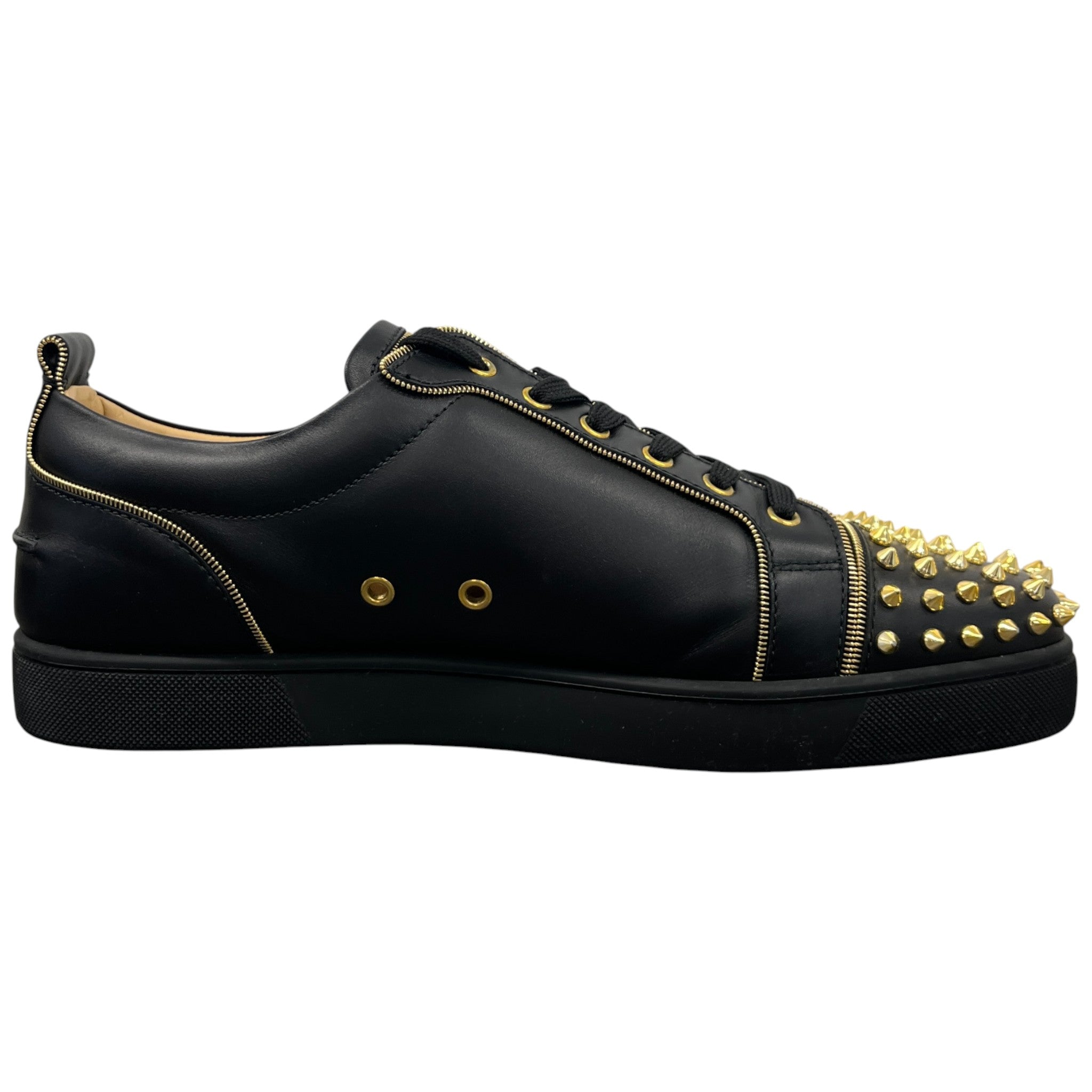 Men's Rush Spike Zip Low Trainers Black Size EU 46 / UK 12