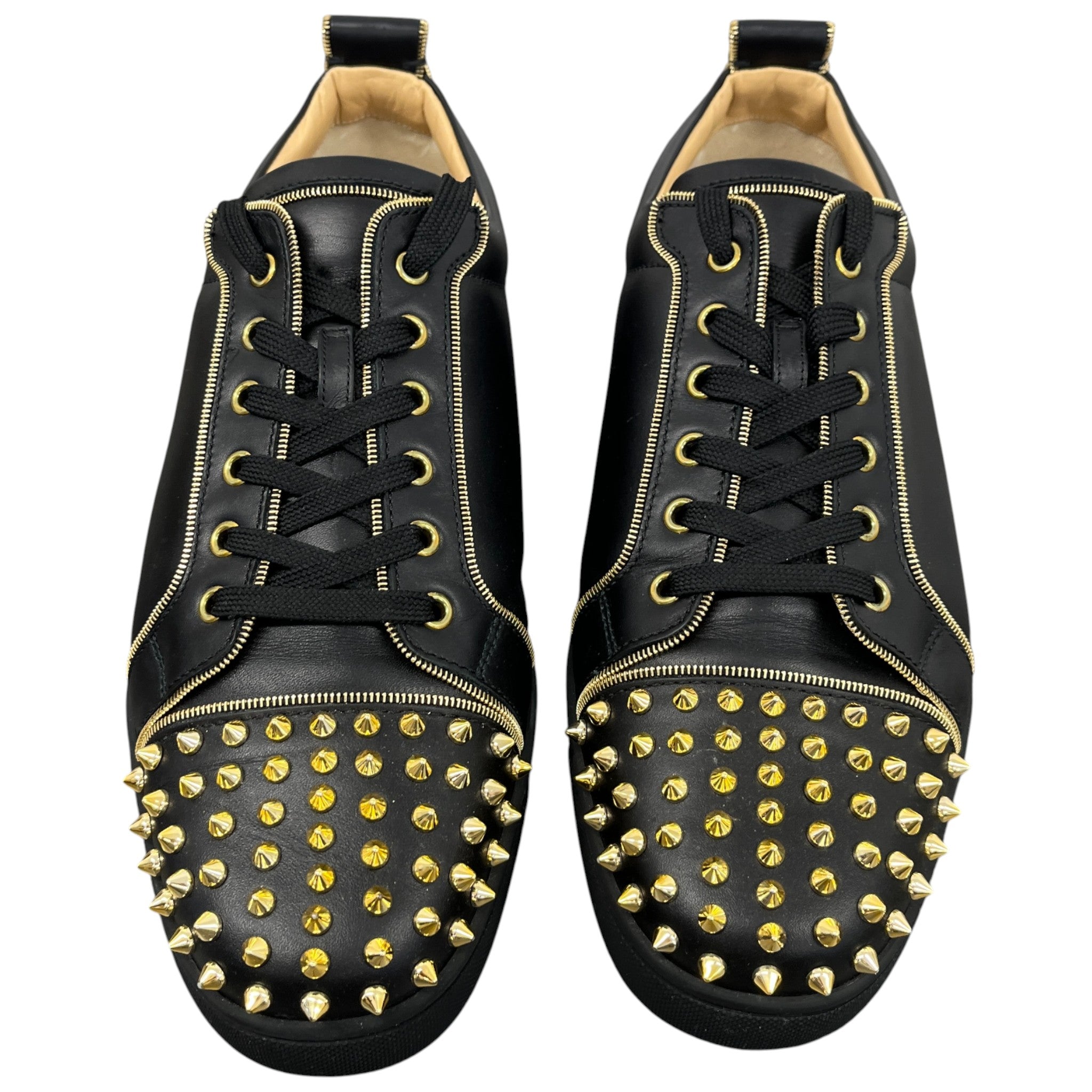 Men's Rush Spike Zip Low Trainers Black Size EU 46 / UK 12