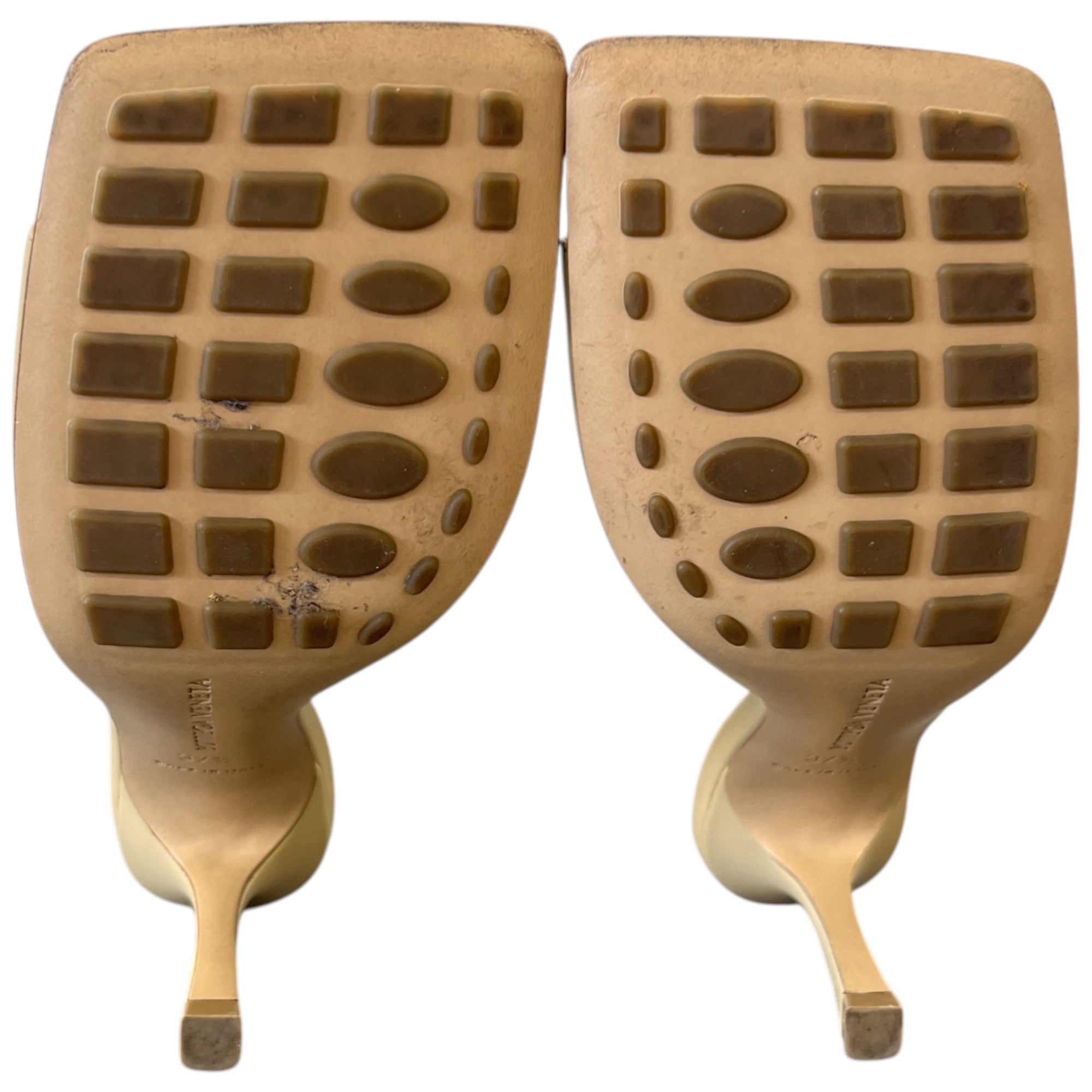 Women's Stretch Mule Heels Nude Size EU 37.5 / UK 4.5