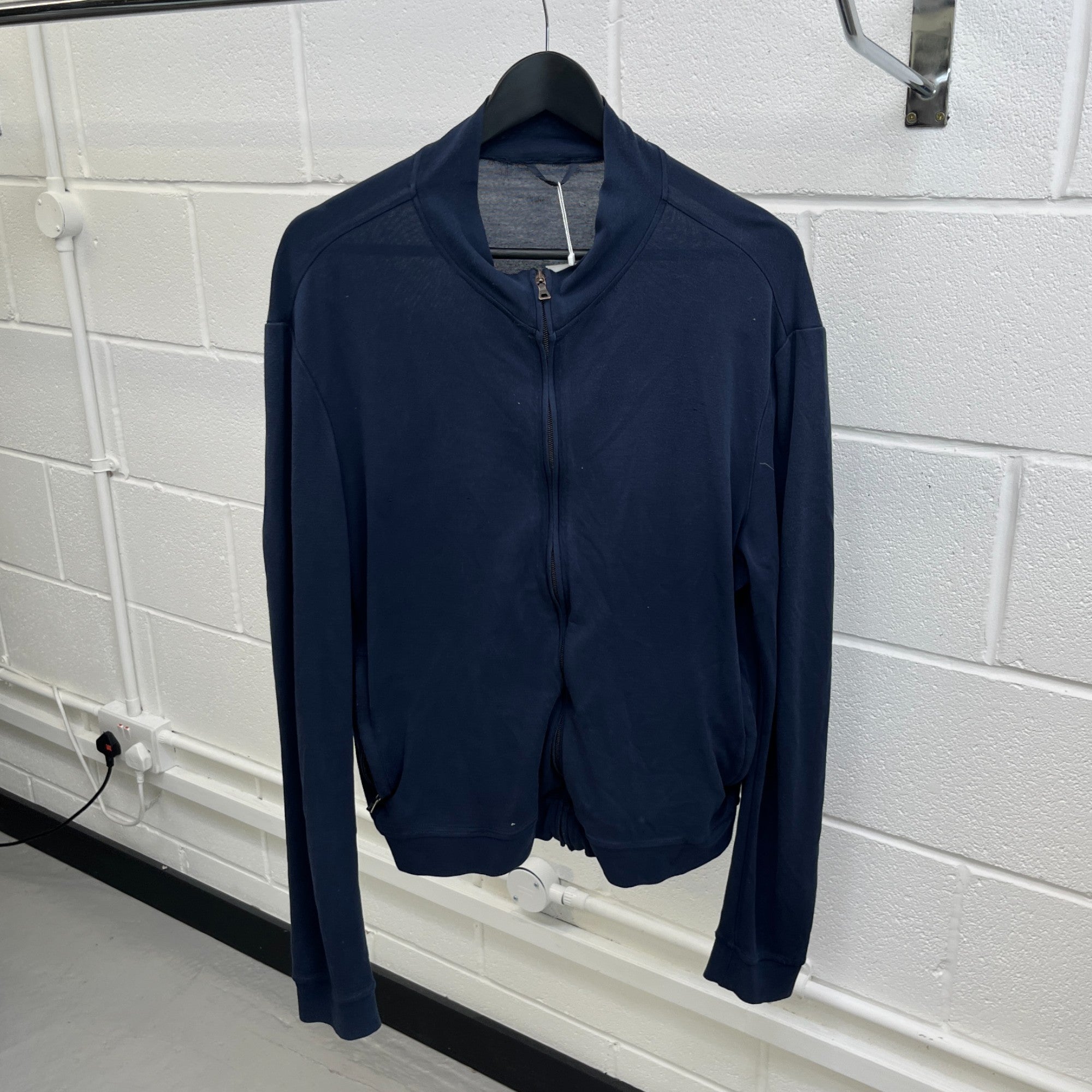 Men's Linear Rosa Logo Cardigan Navy Size XL