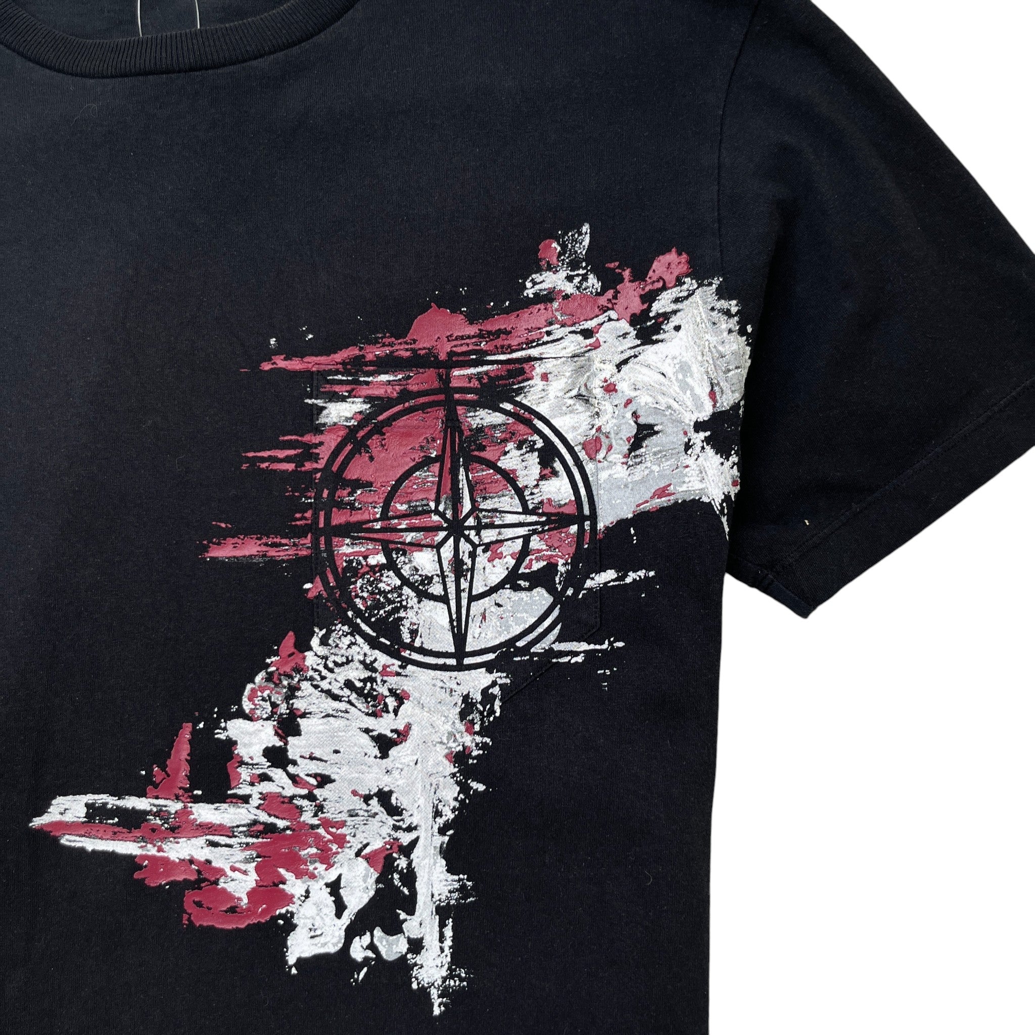 Men's Isola Di Pietra Graphic T-Shirt Black Size L