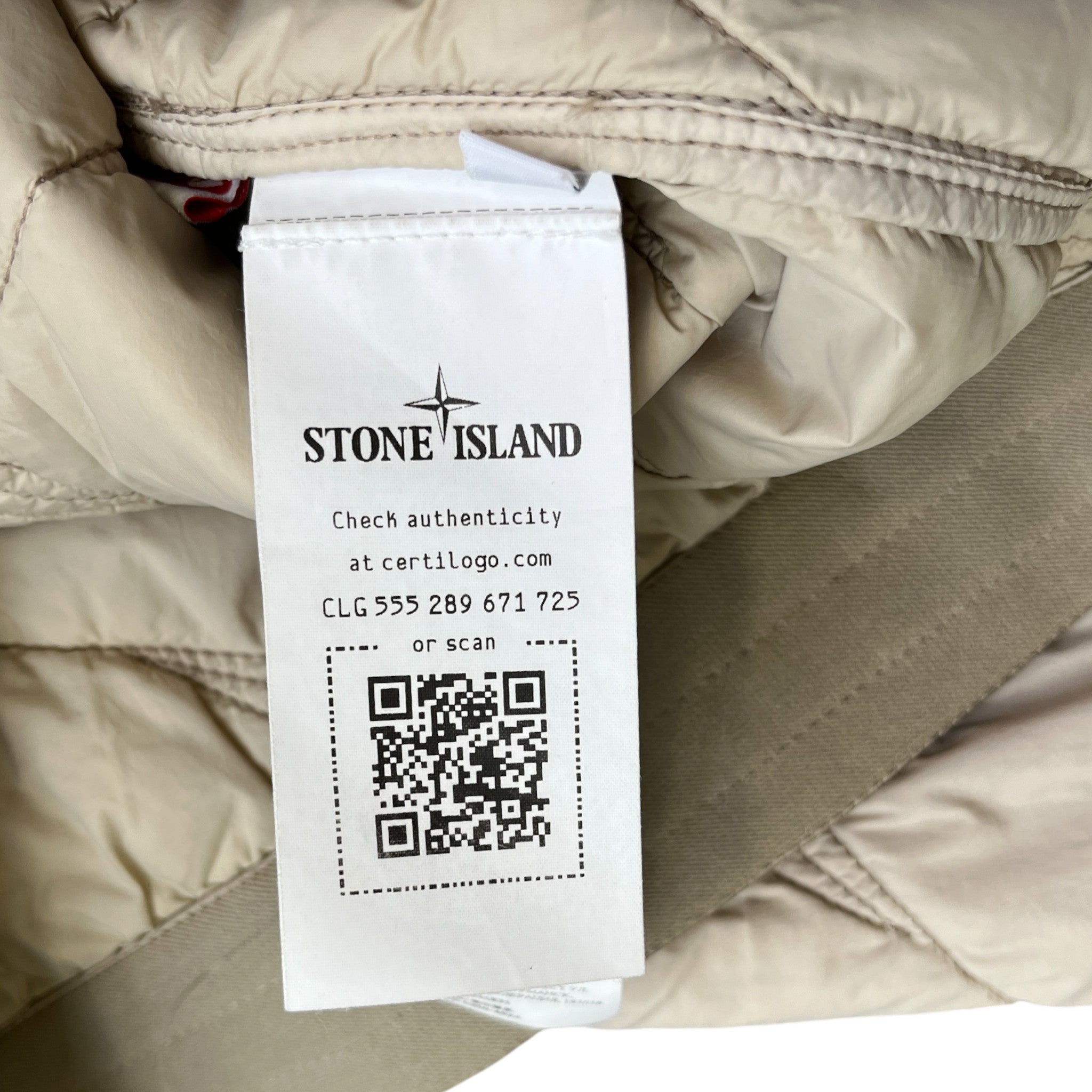 Men's Skin Touch Nylon Stella Jacket Cream Size L