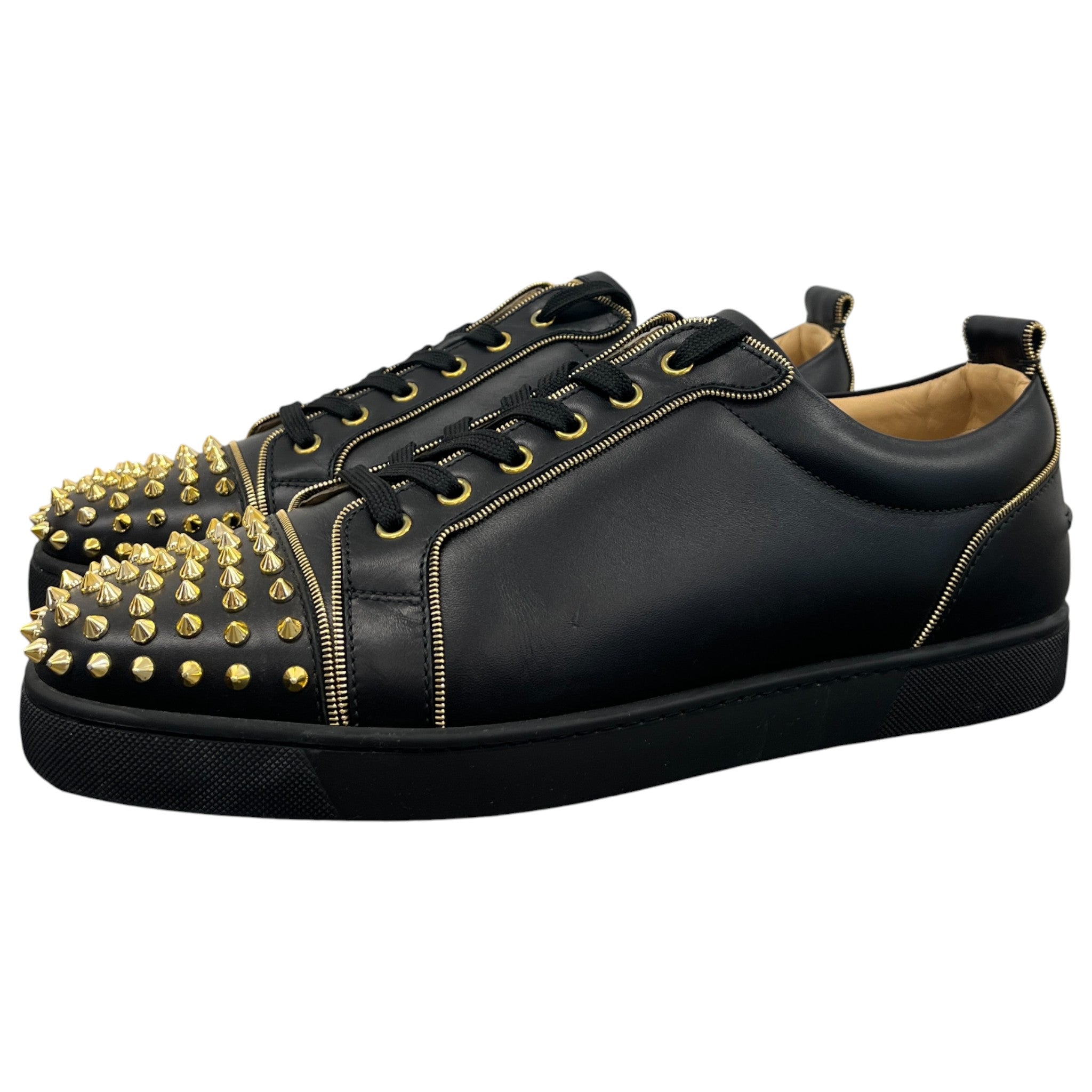 Men's Rush Spike Zip Low Trainers Black Size EU 46 / UK 12