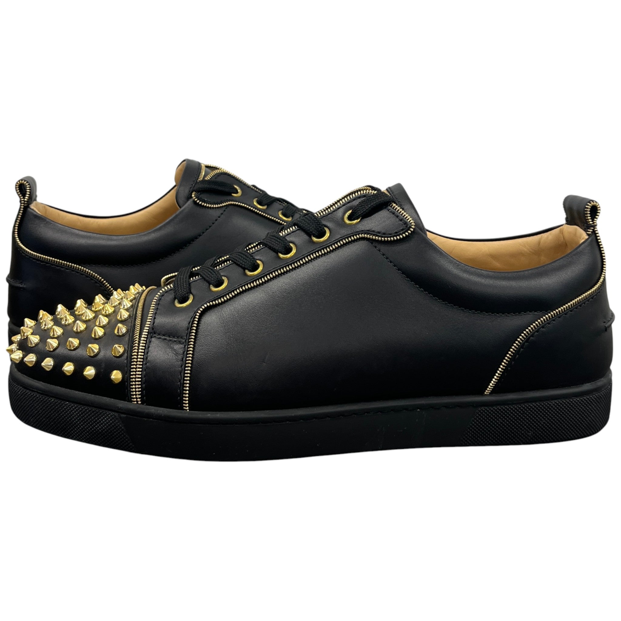 Men's Rush Spike Zip Low Trainers Black Size EU 46 / UK 12