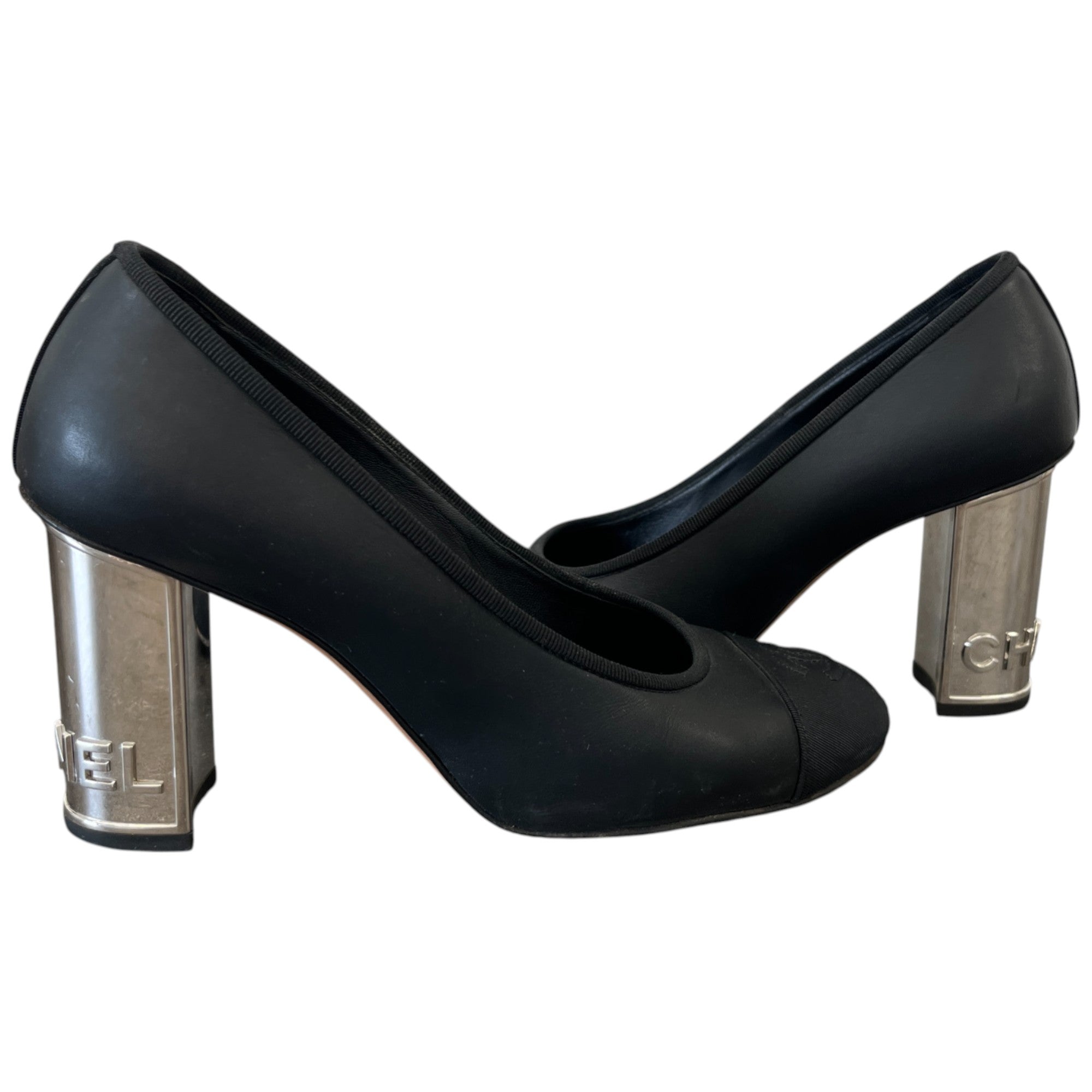 Women's Grosgrain Cap Toe Logo Mules Black Size EU 36.5 / UK 3.5