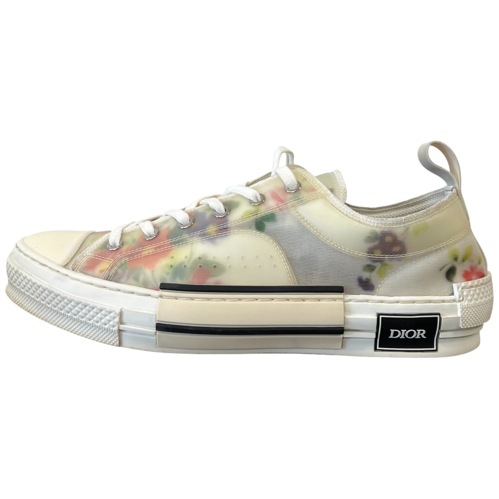 Men's B23 Floral Print Low Trainers White Size EU 44 / UK 10