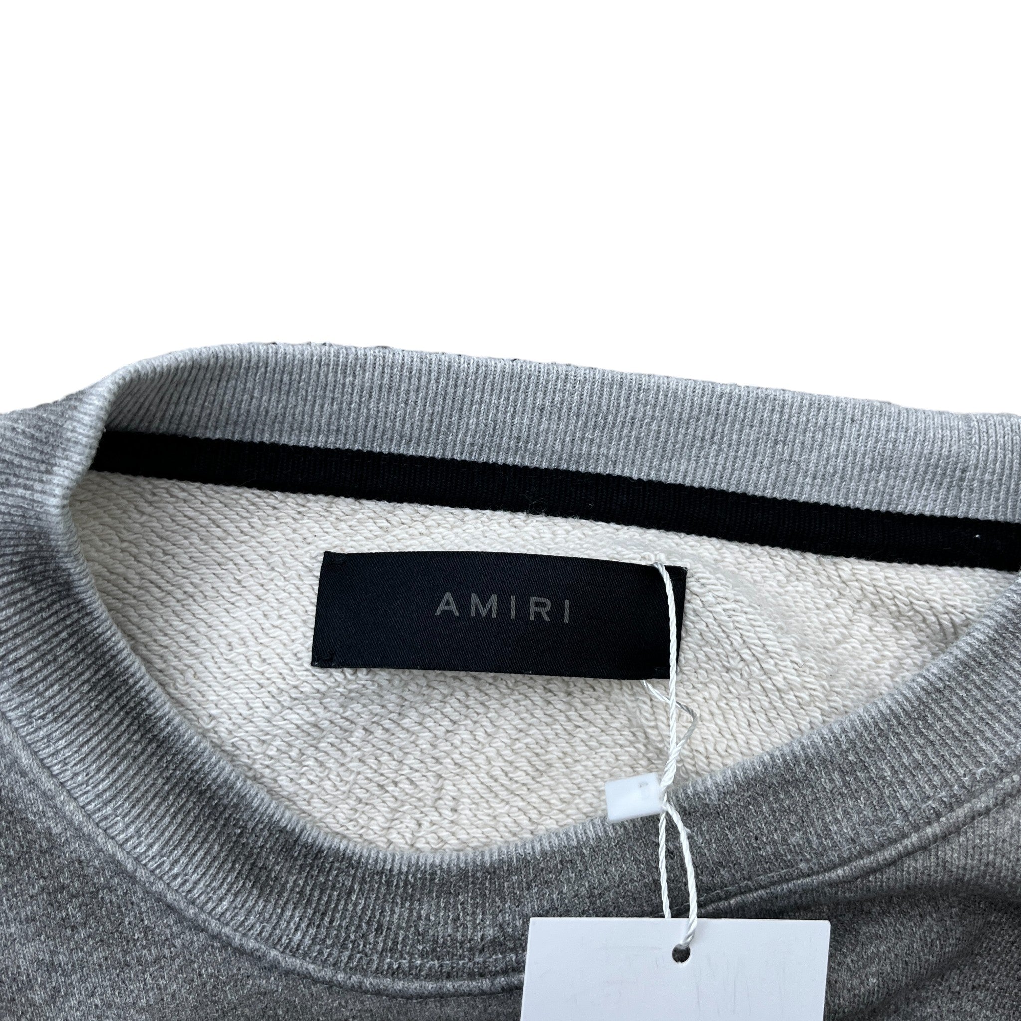 Men's Logo Print Jumper Grey Size M