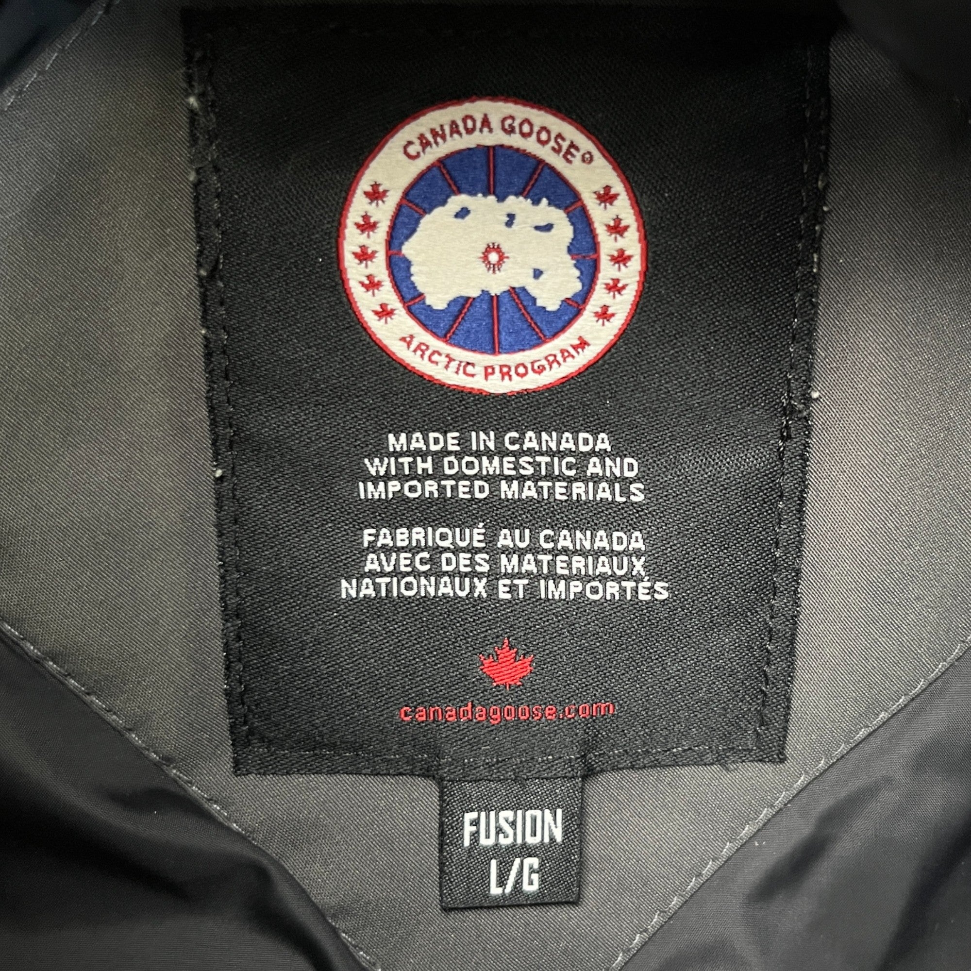 Men's Carson Down Jacket Charcoal Size L