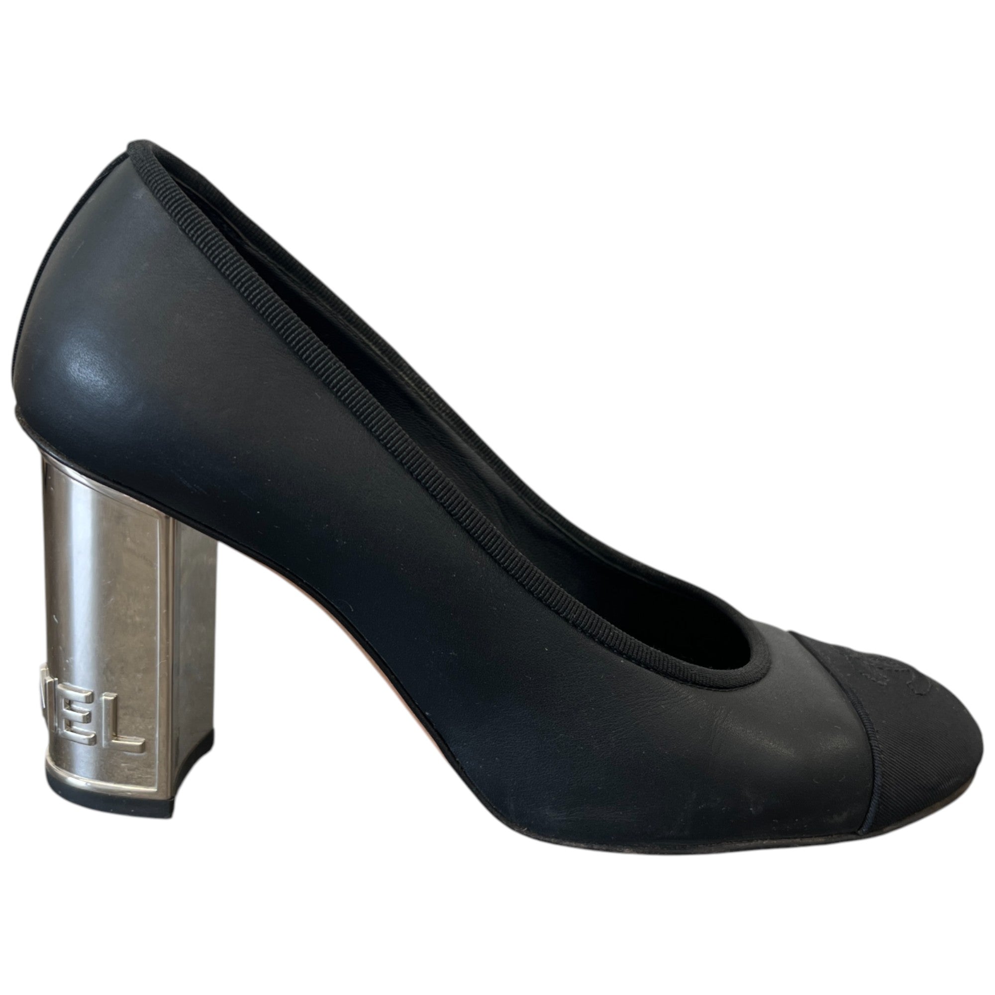 Women's Grosgrain Cap Toe Logo Mules Black Size EU 36.5 / UK 3.5