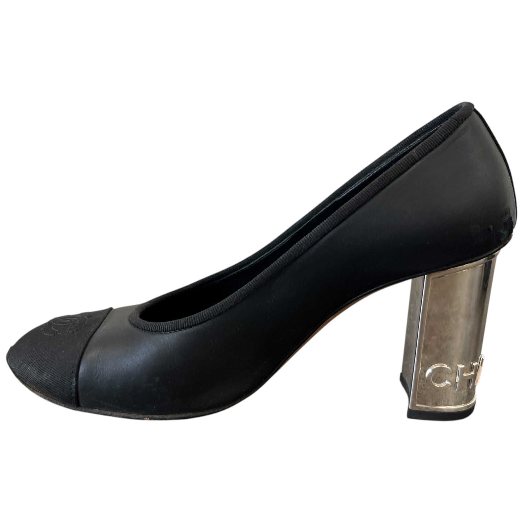 Women's Grosgrain Cap Toe Logo Mules Black Size EU 36.5 / UK 3.5