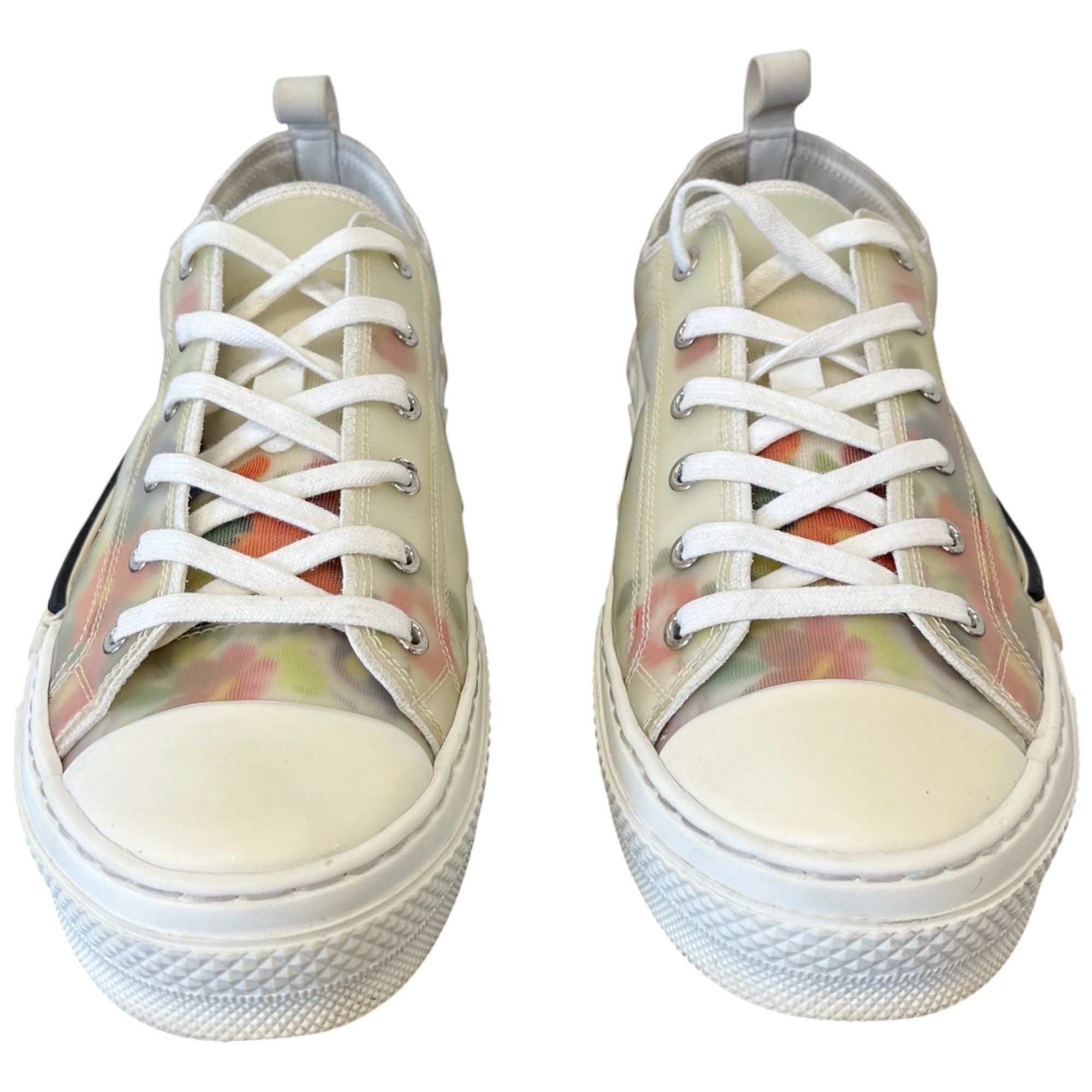 Men's B23 Floral Print Low Trainers White Size EU 44 / UK 10