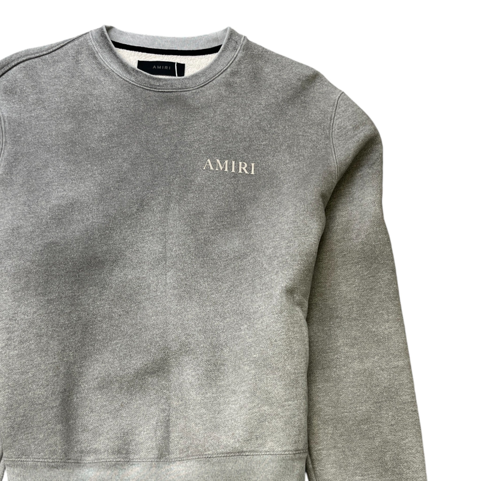 Men's Logo Print Jumper Grey Size M