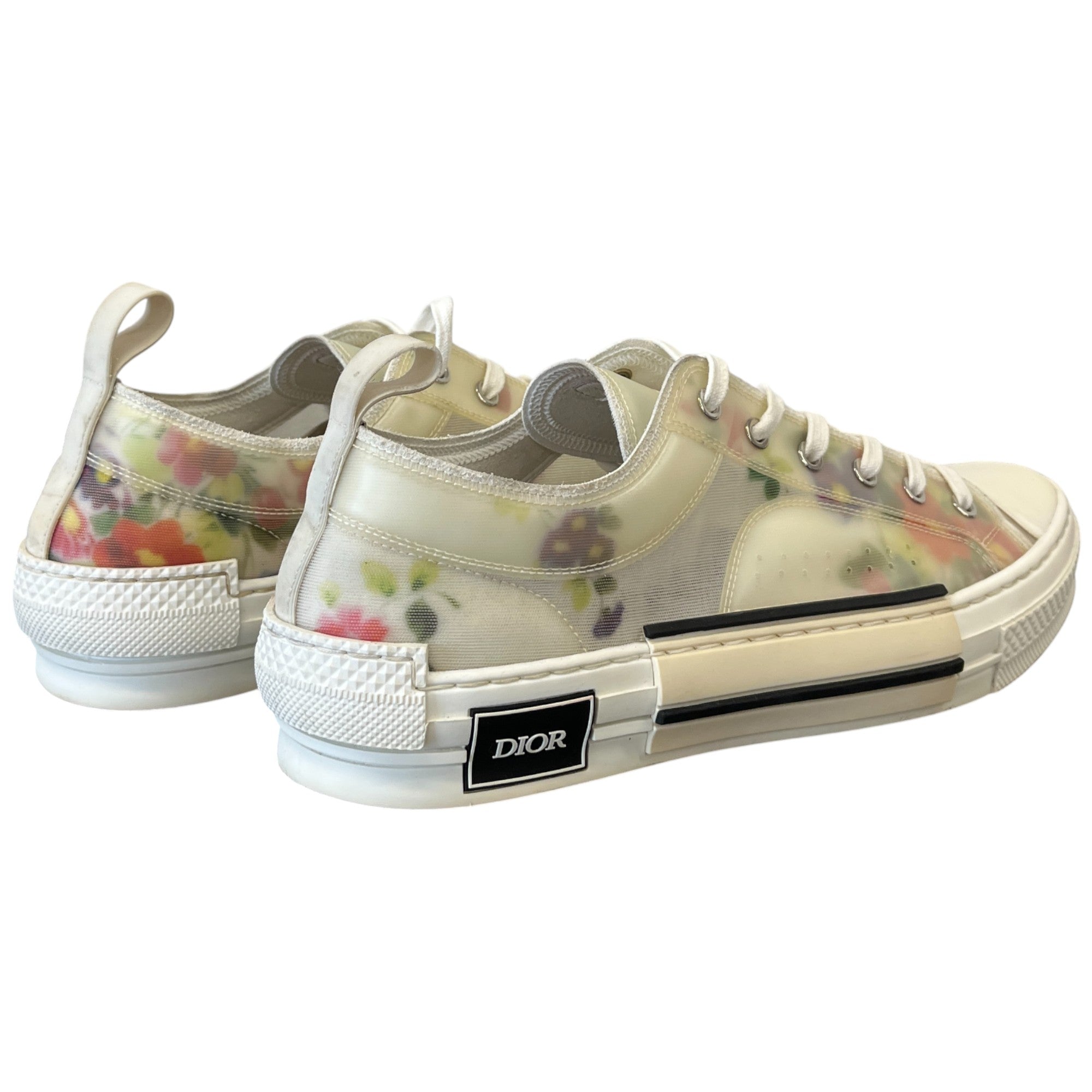 Men's B23 Floral Print Low Trainers White Size EU 44 / UK 10