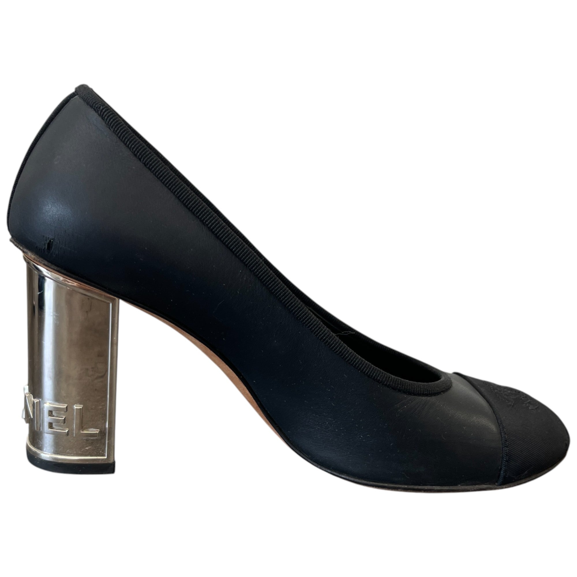 Women's Grosgrain Cap Toe Logo Mules Black Size EU 36.5 / UK 3.5