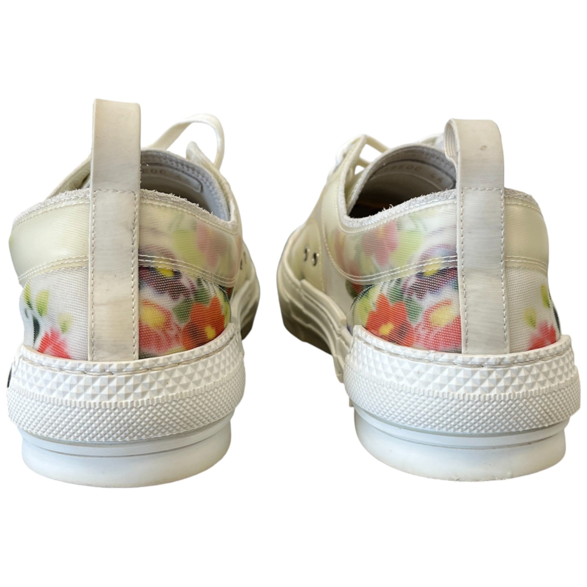 Men's B23 Floral Print Low Trainers White Size EU 44 / UK 10