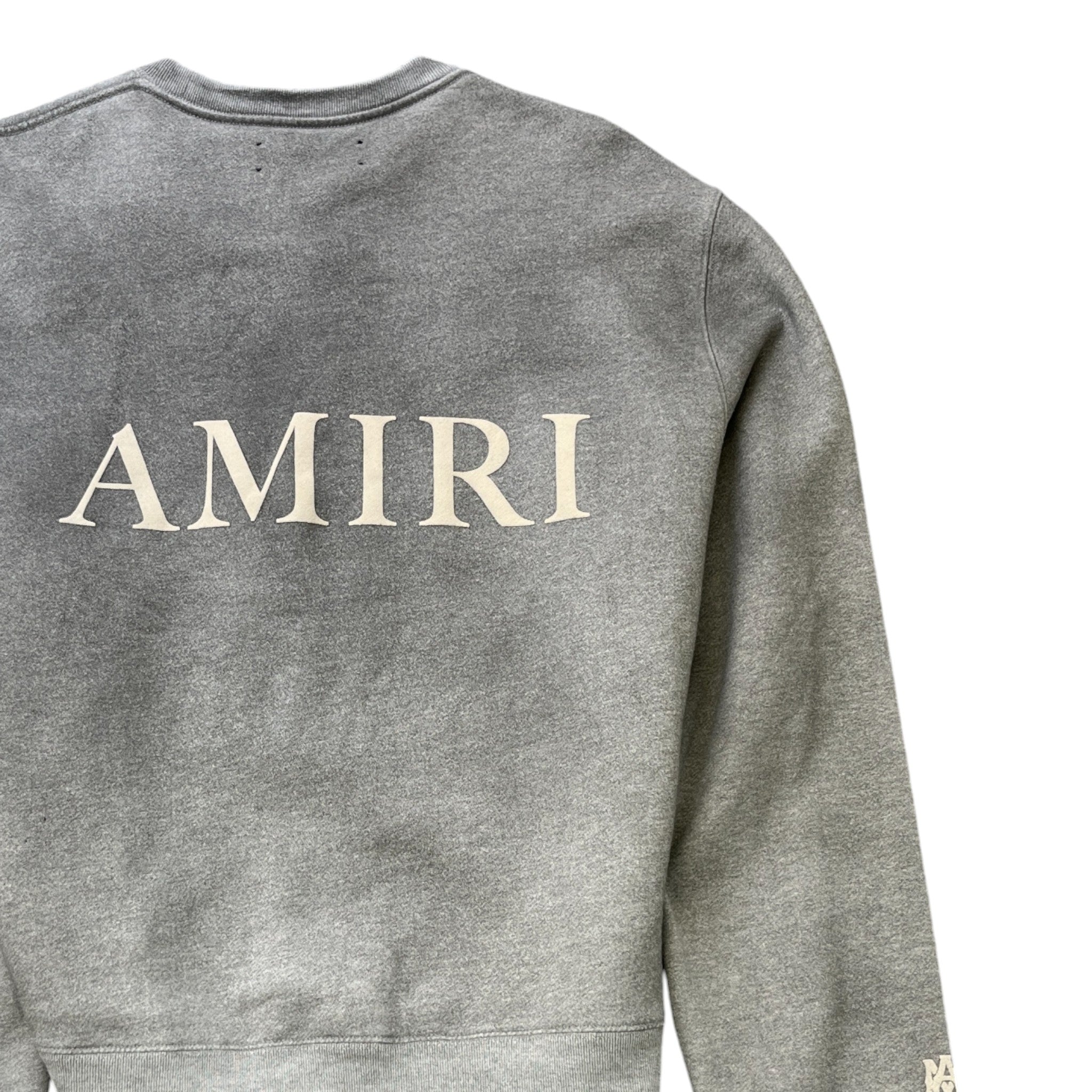 Men's Logo Print Jumper Grey Size M