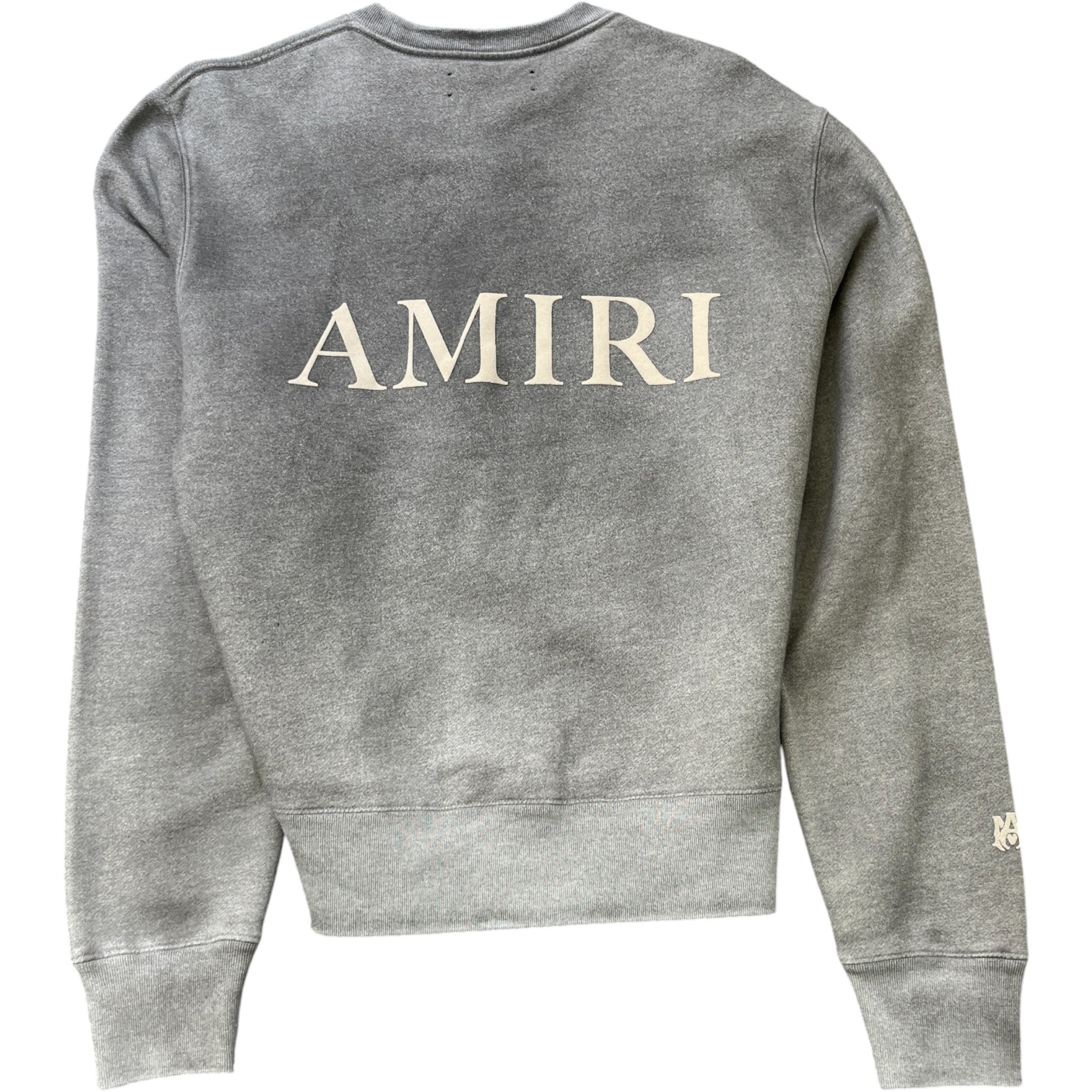 Men's Logo Print Jumper Grey Size M