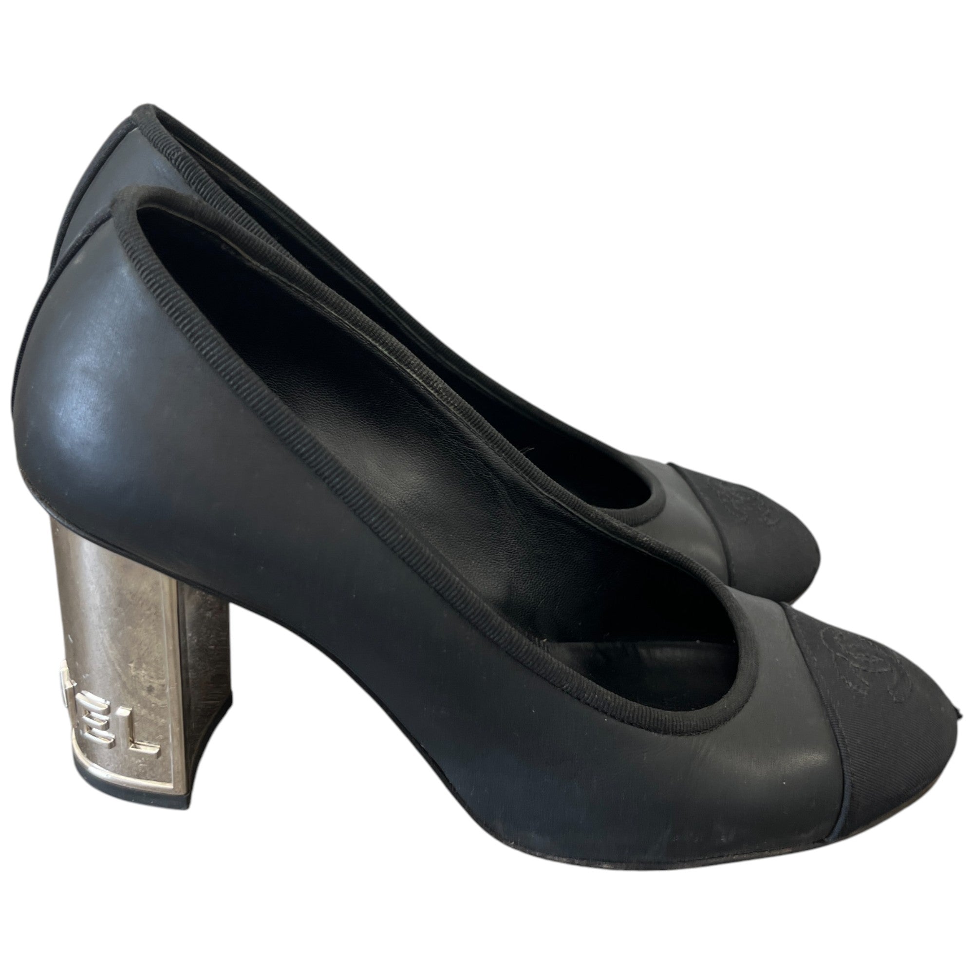 Women's Grosgrain Cap Toe Logo Mules Black Size EU 36.5 / UK 3.5