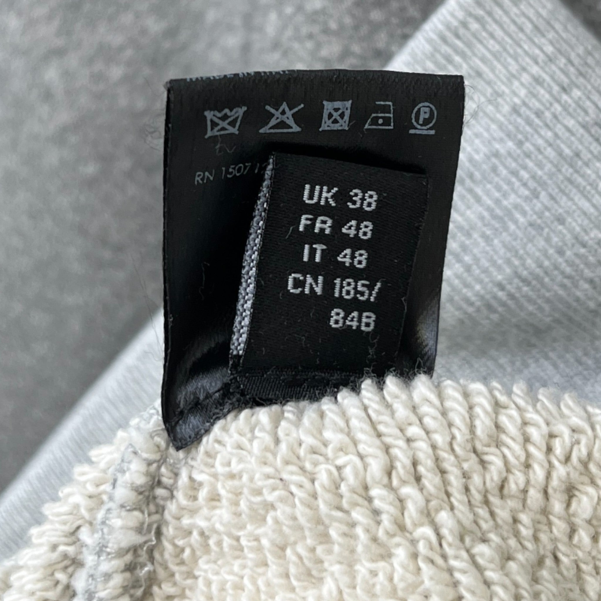 Men's Logo Print Jumper Grey Size M