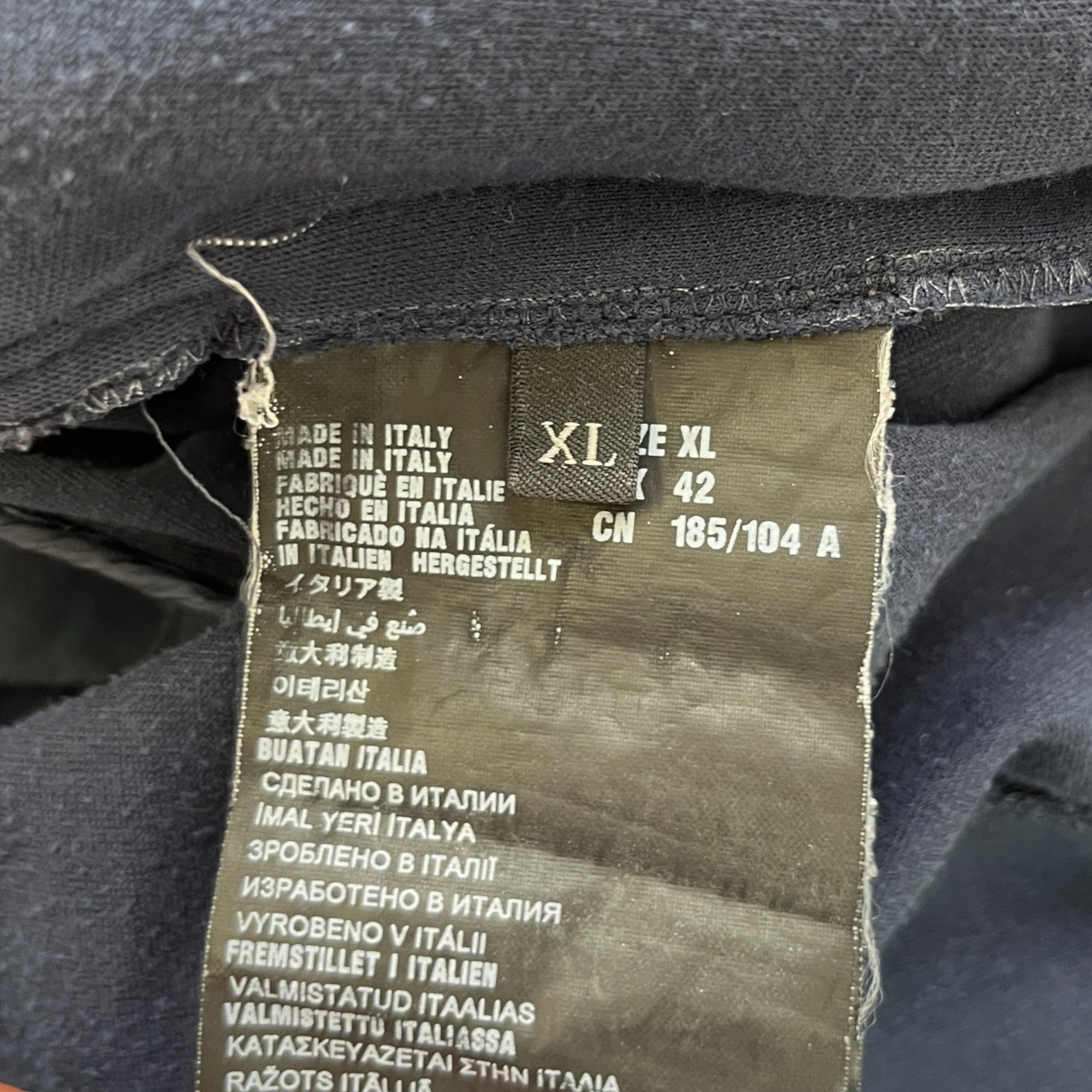 Men's Linear Rosa Logo Cardigan Navy Size XL