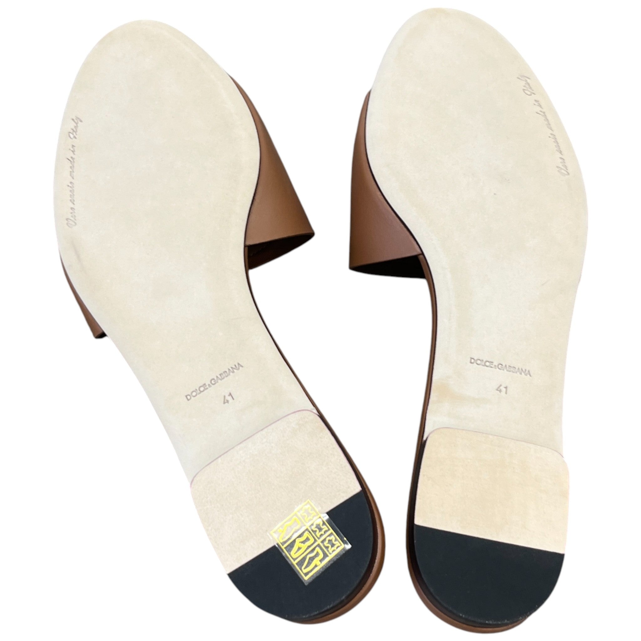 Women's Dg Logo Slides Brown Size EU 41 / UK 8