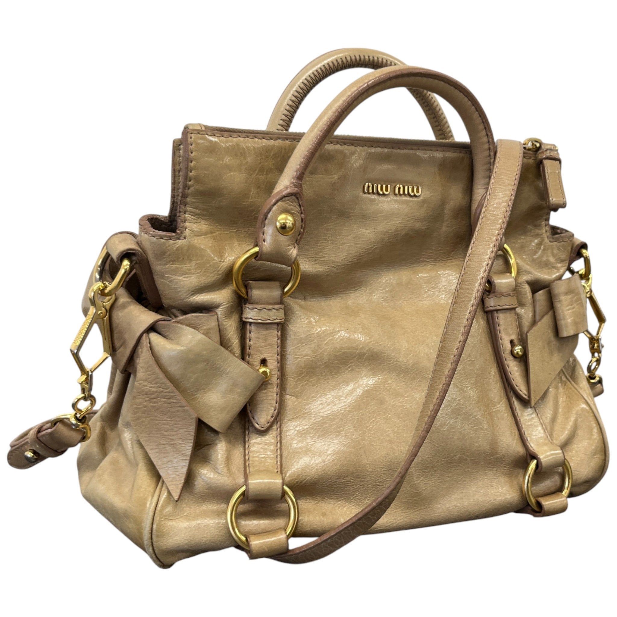Women's Vitello Lux Handbag Beige