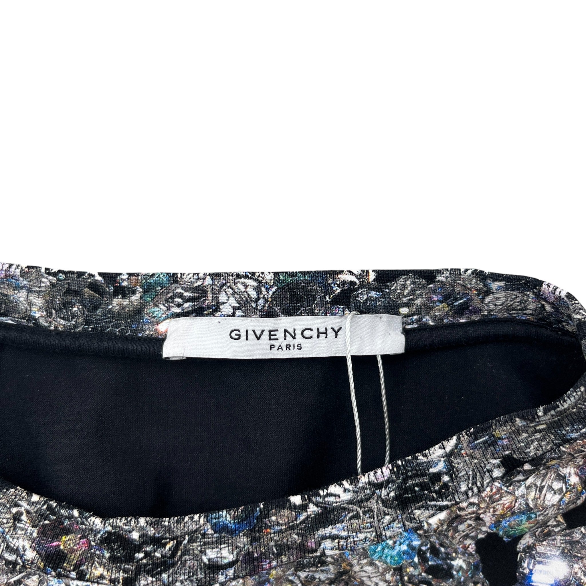 Men's Diamond Print T-Shirt Black Size L