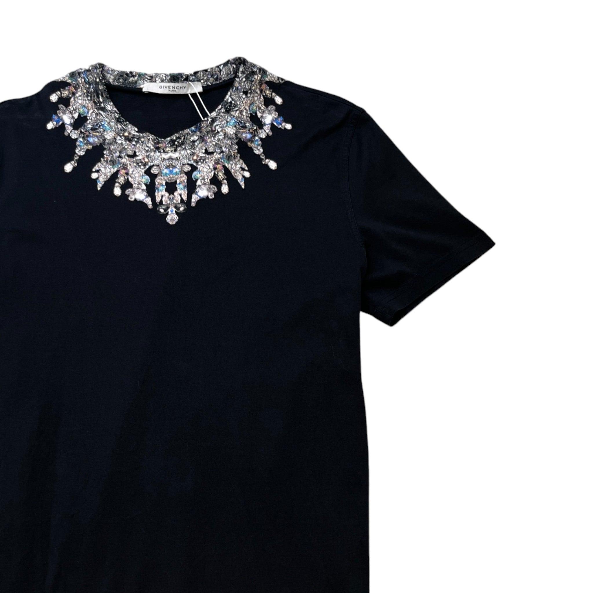 Men's Diamond Print T-Shirt Black Size L