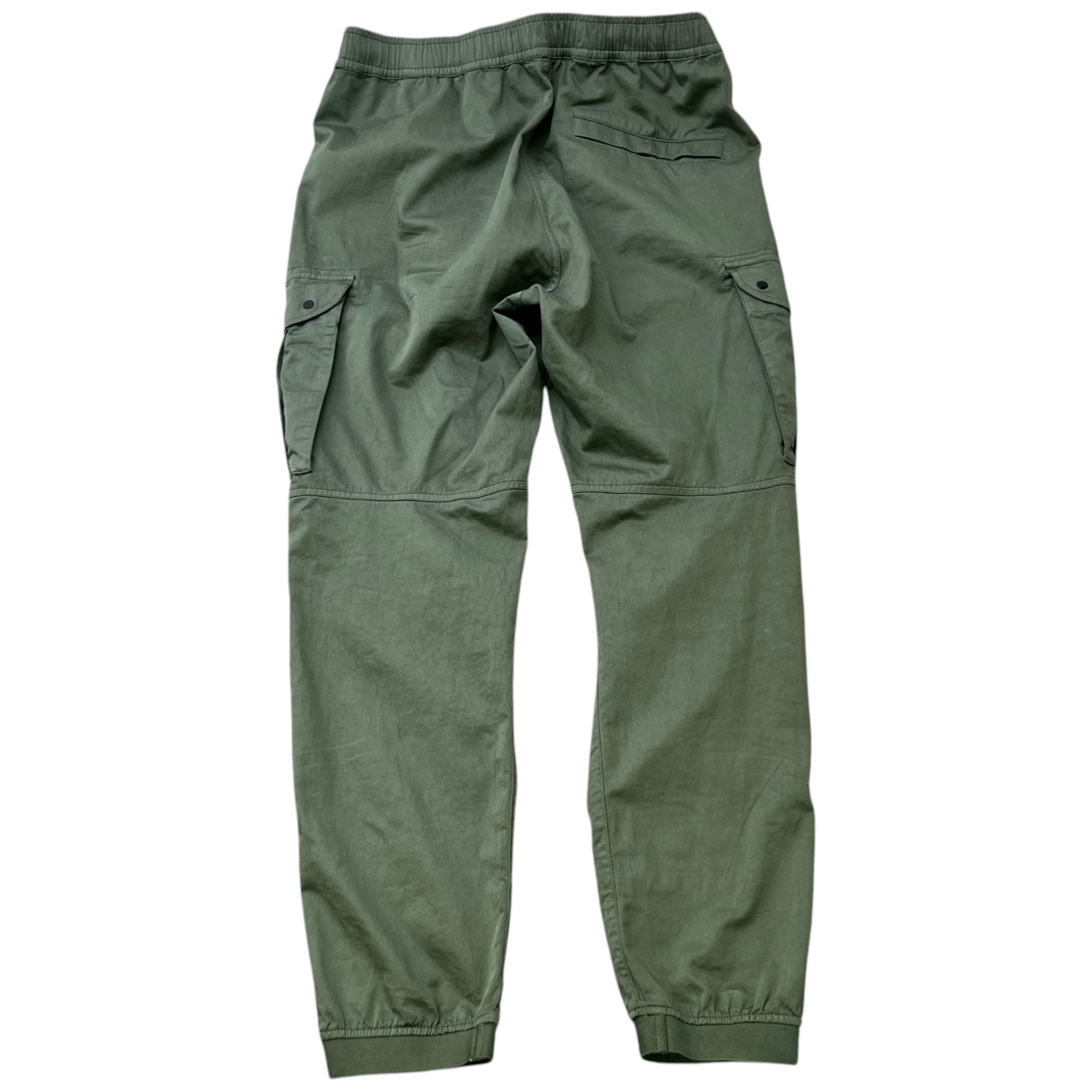 Men's Applique Logo Cargos Green Size Waist 34"