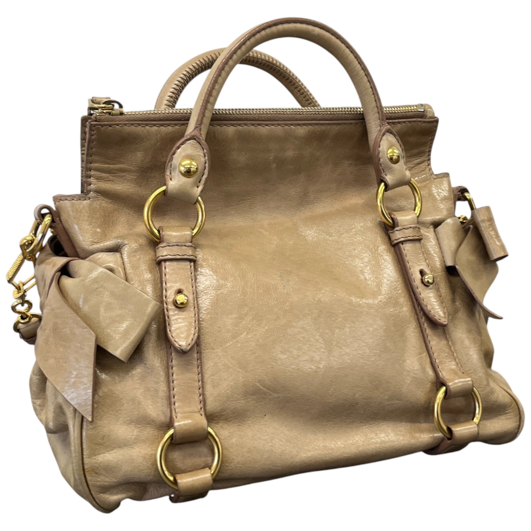 Women's Vitello Lux Handbag Beige